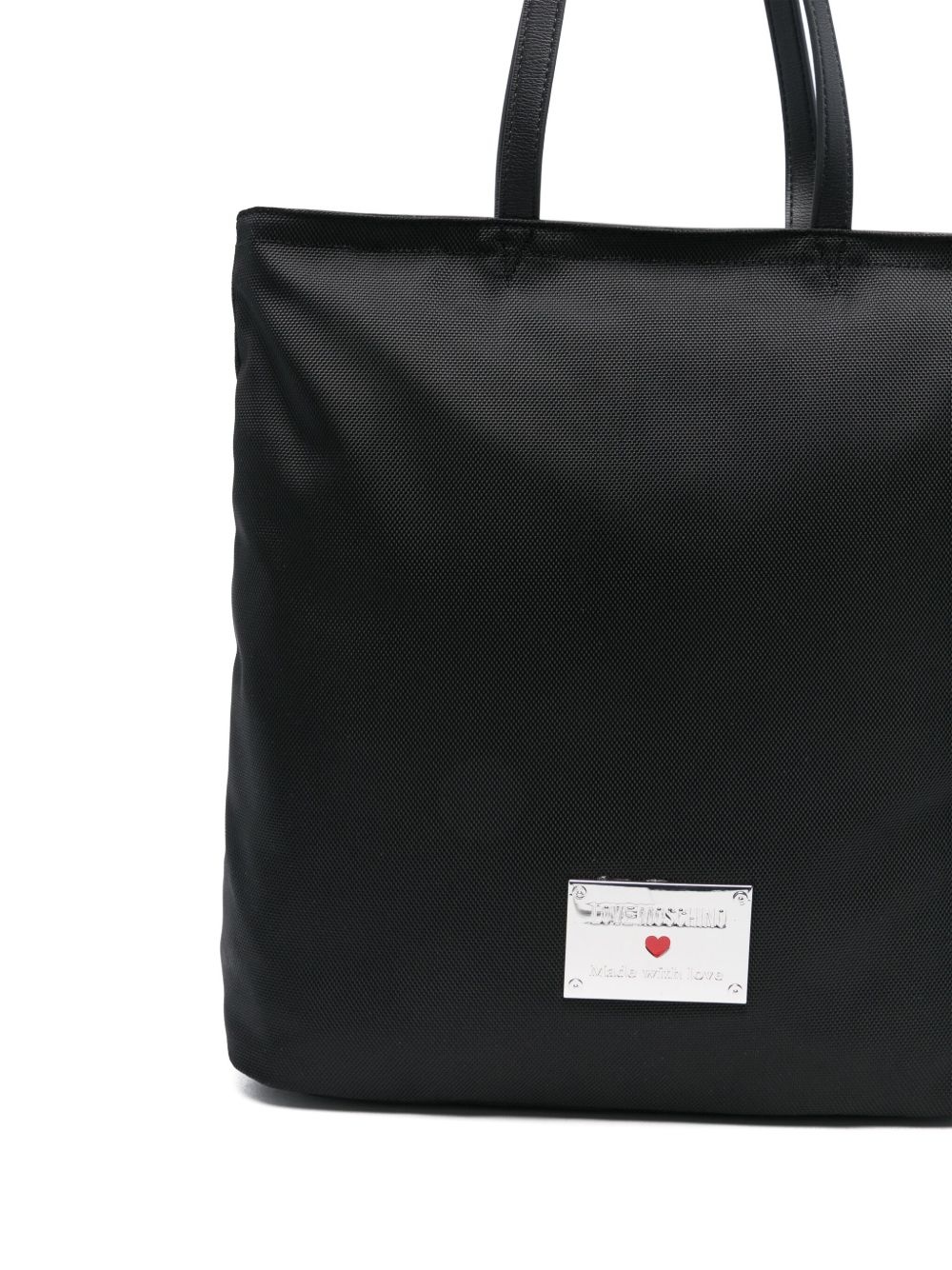 logo-plaque tote bag - 4