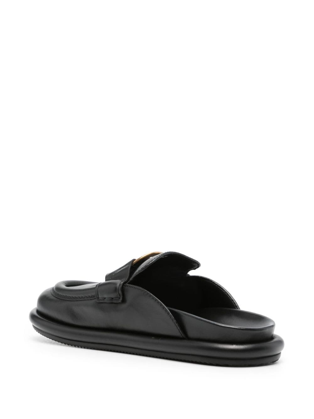 Bell leather mules - 3