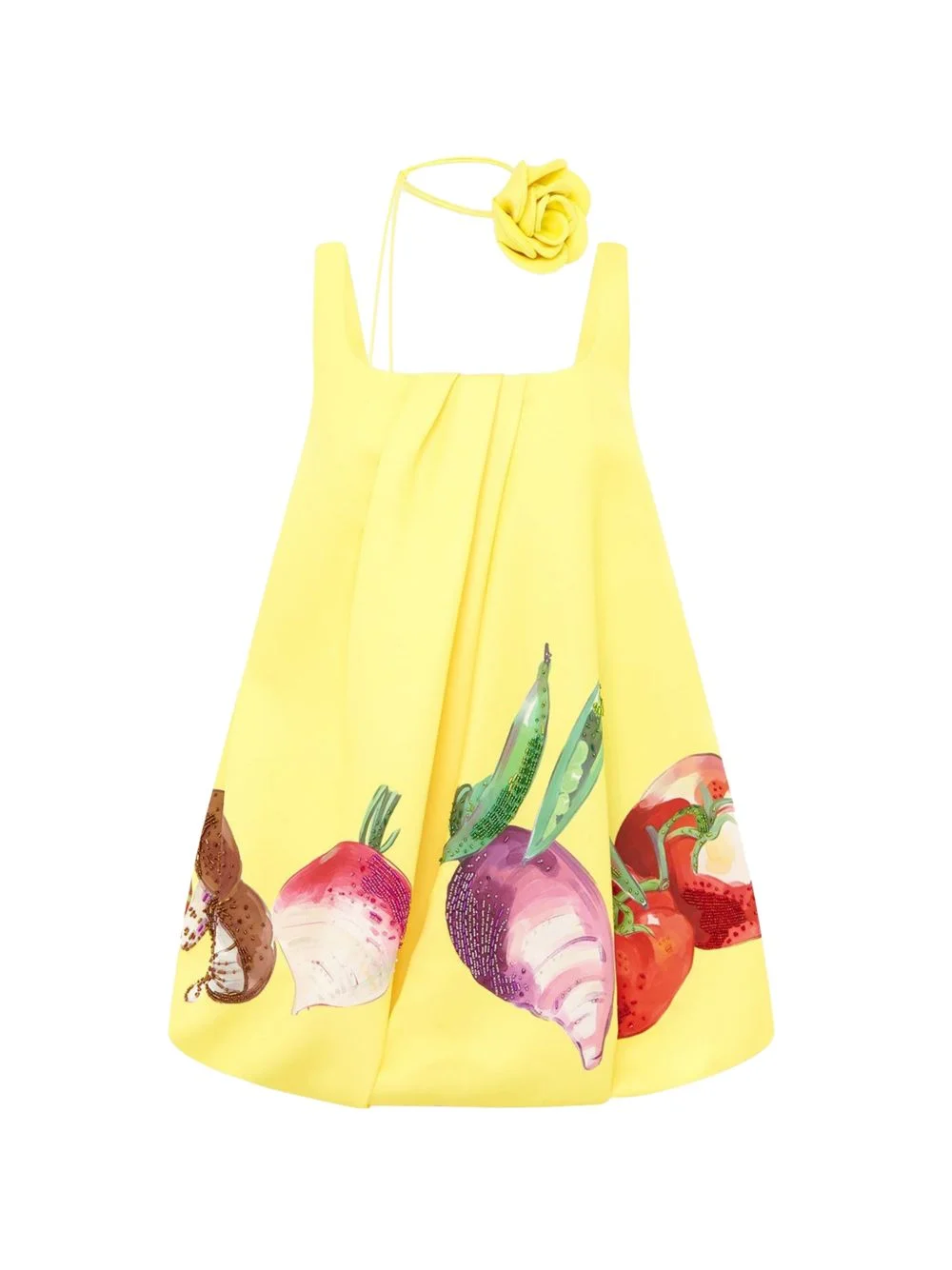 Suki puff printed mini dress - 1