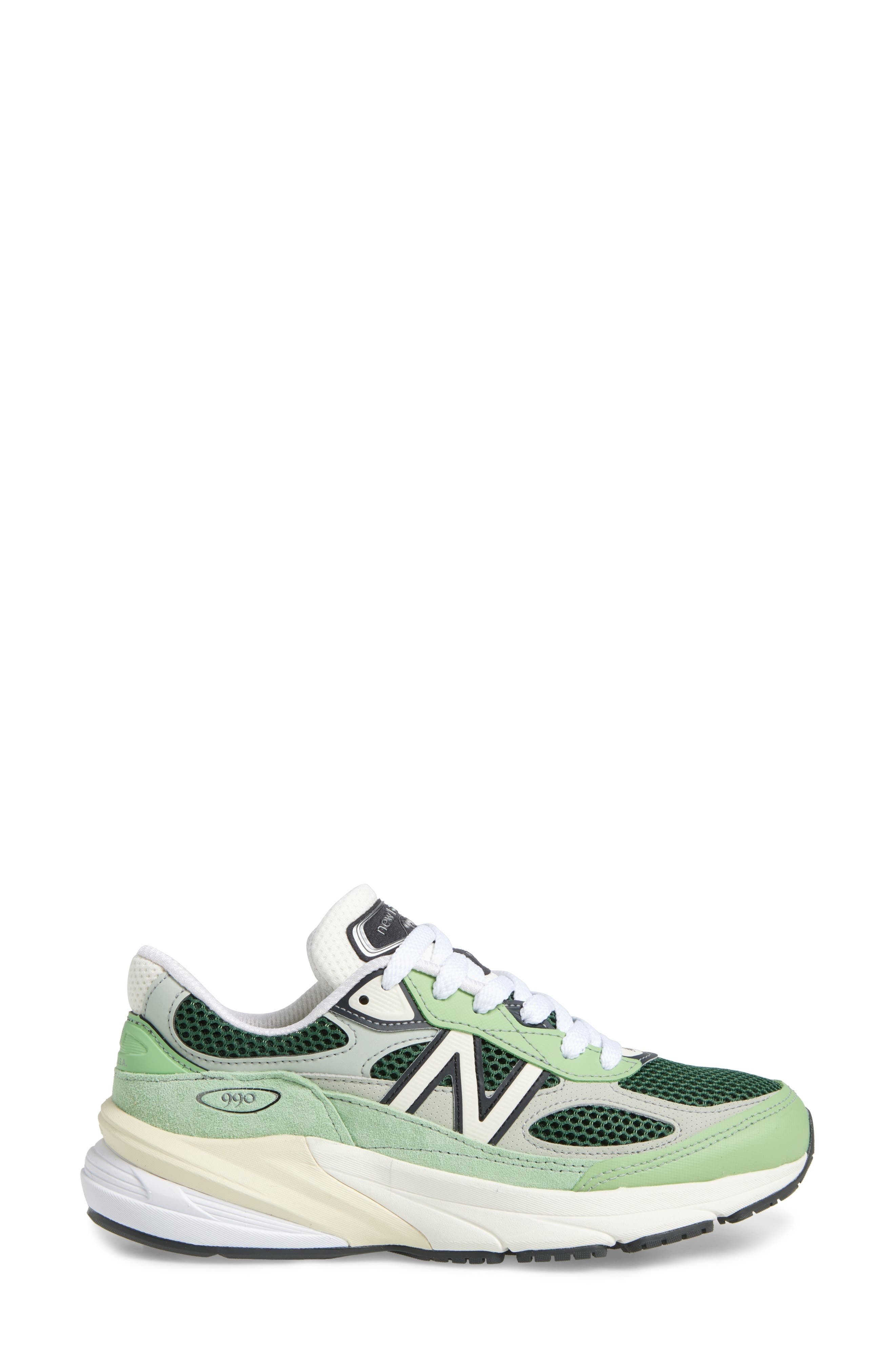 New Balance Gender Inclusive Made in USA 990v6 Sneaker in Avocado/Natural Mint at Nordstrom - 3