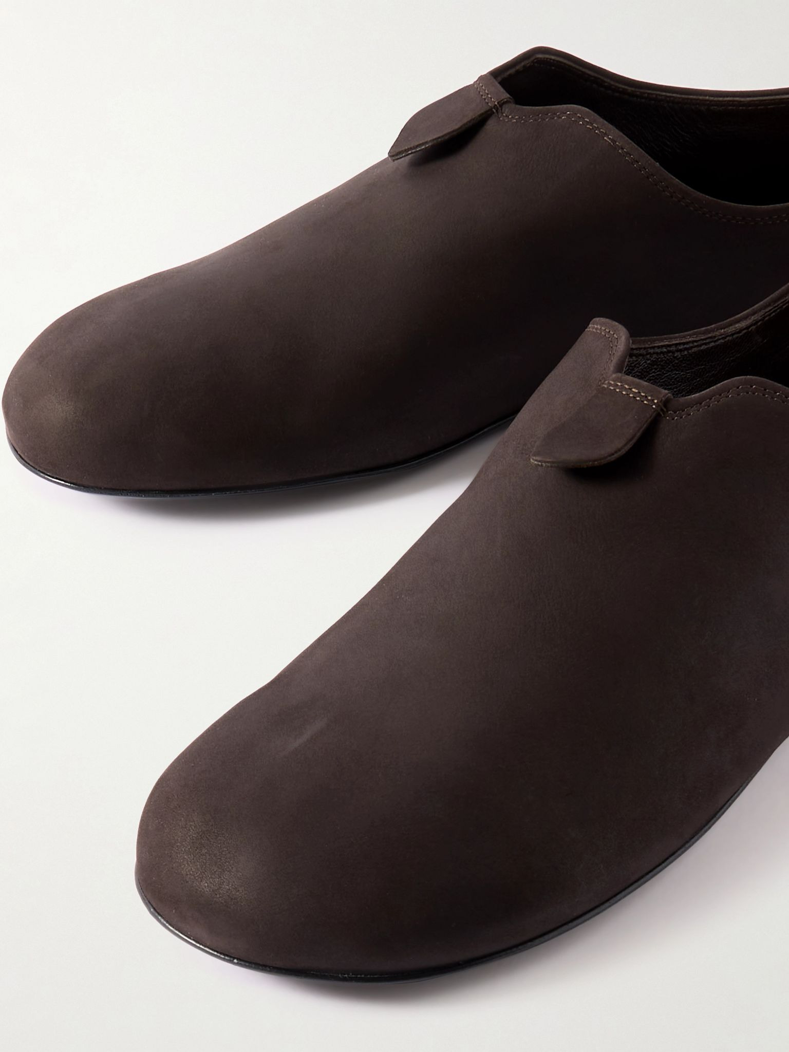 Floaty nubuck loafers Brown - 4