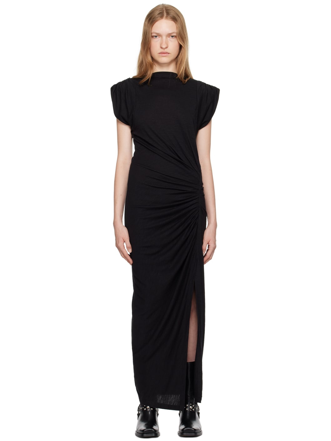 Black Isabella Midi Dress - 1