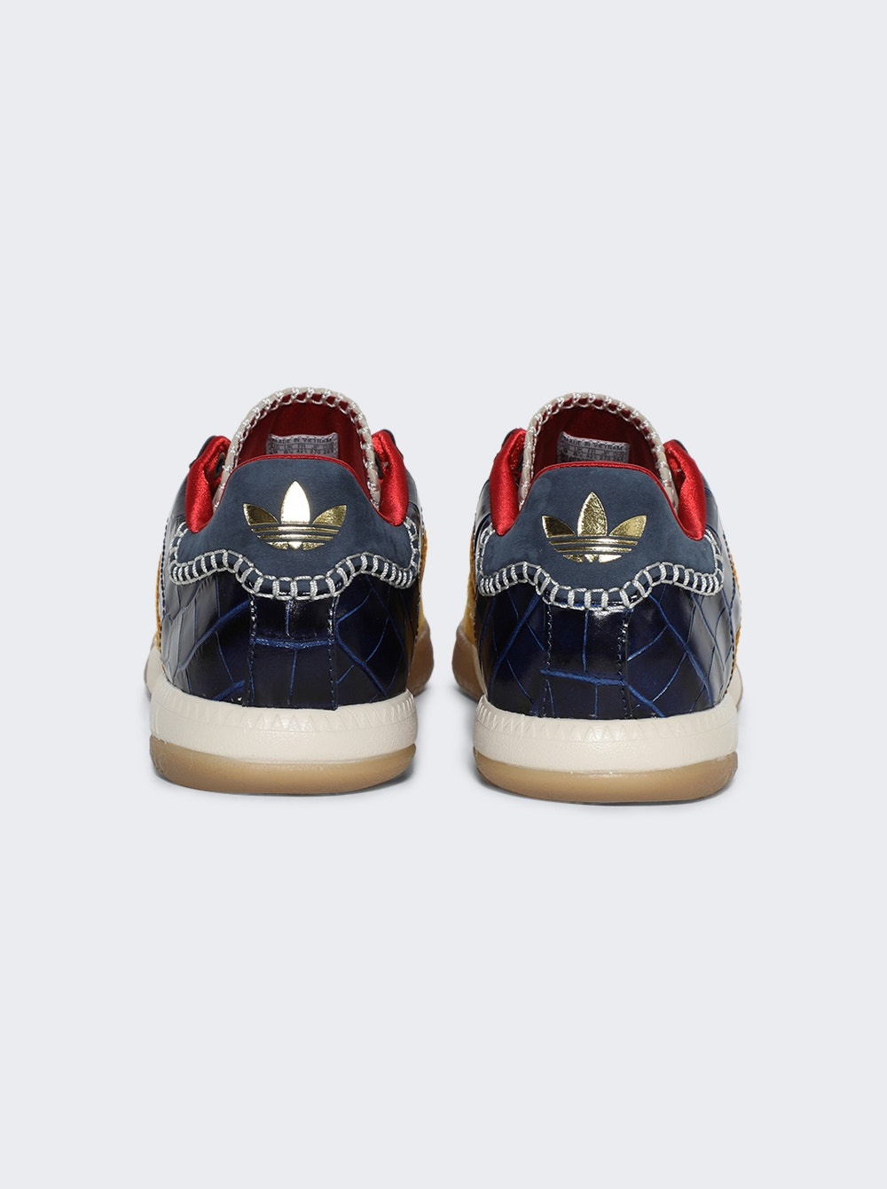 X Wales Bonner Mn Samba Suede Sneakers Fade Yellow Gold - 4