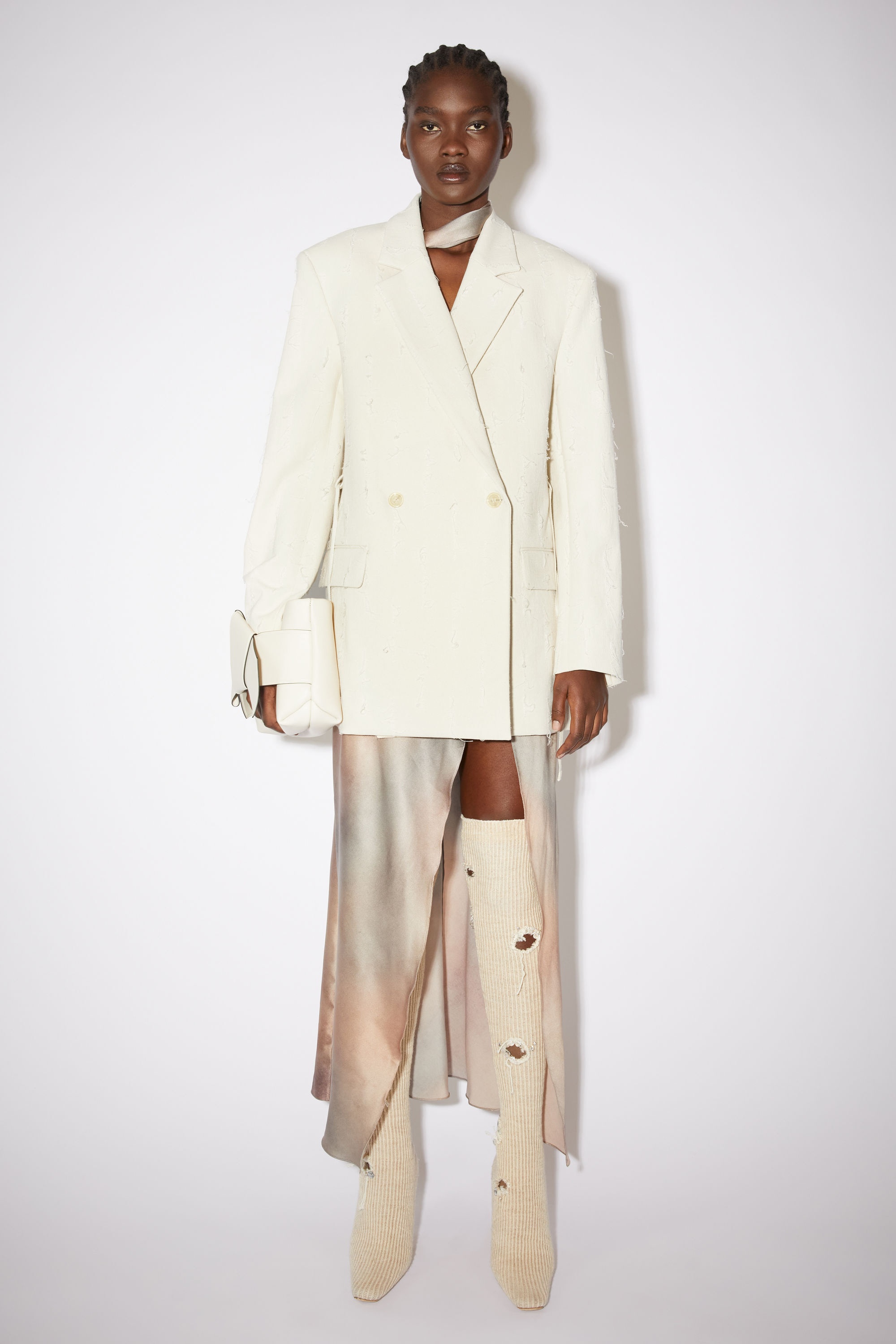 Double-breasted suit jacket - Ecru beige - 2