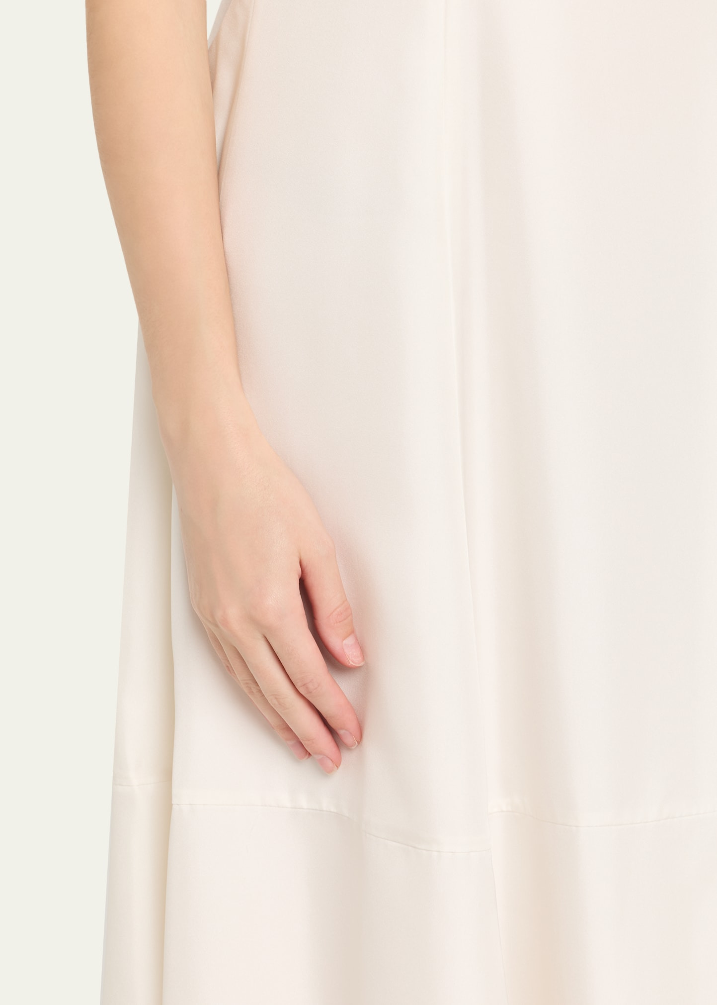 Sleeveless Silk-Twill Dress - 5