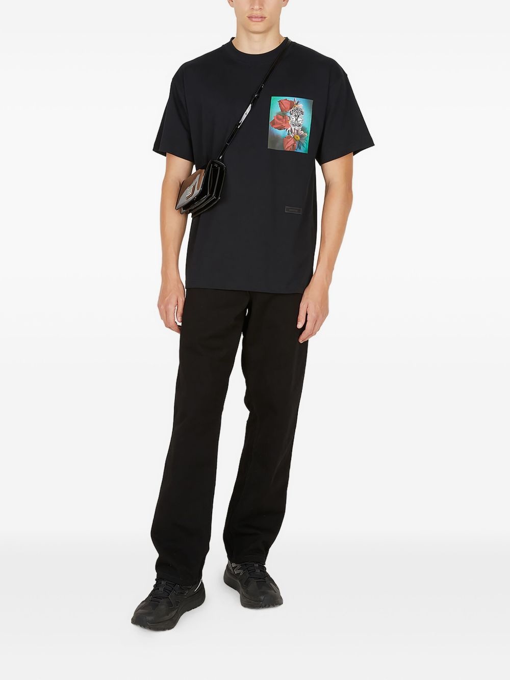 floral-print T-shirt - 2