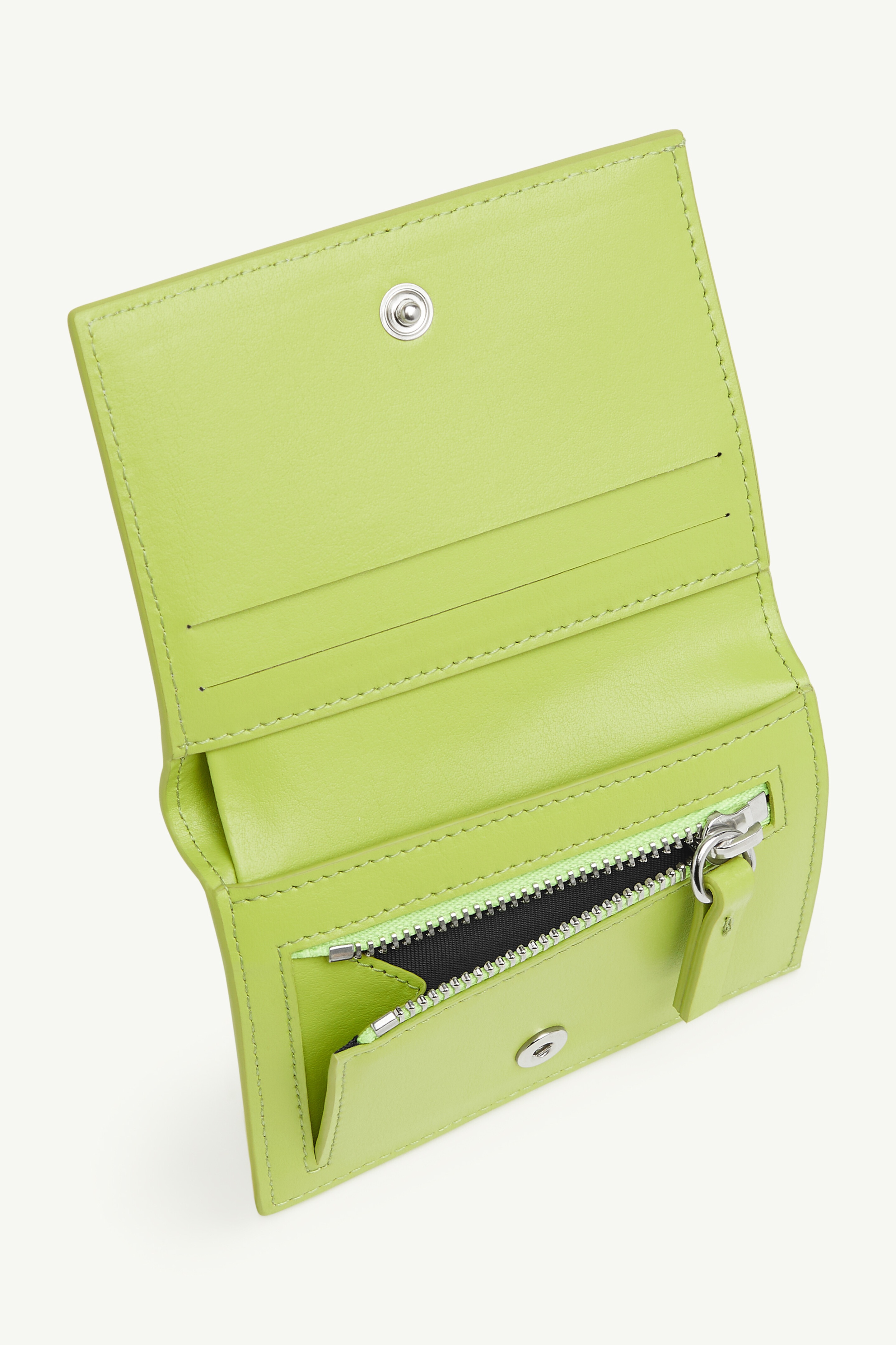 ★MM6 Maison Margiela★ Logo Home Around Wallet Green Glow X MM6 Maison Margiela Zip Around Leather Wallet Green Glow | eBay