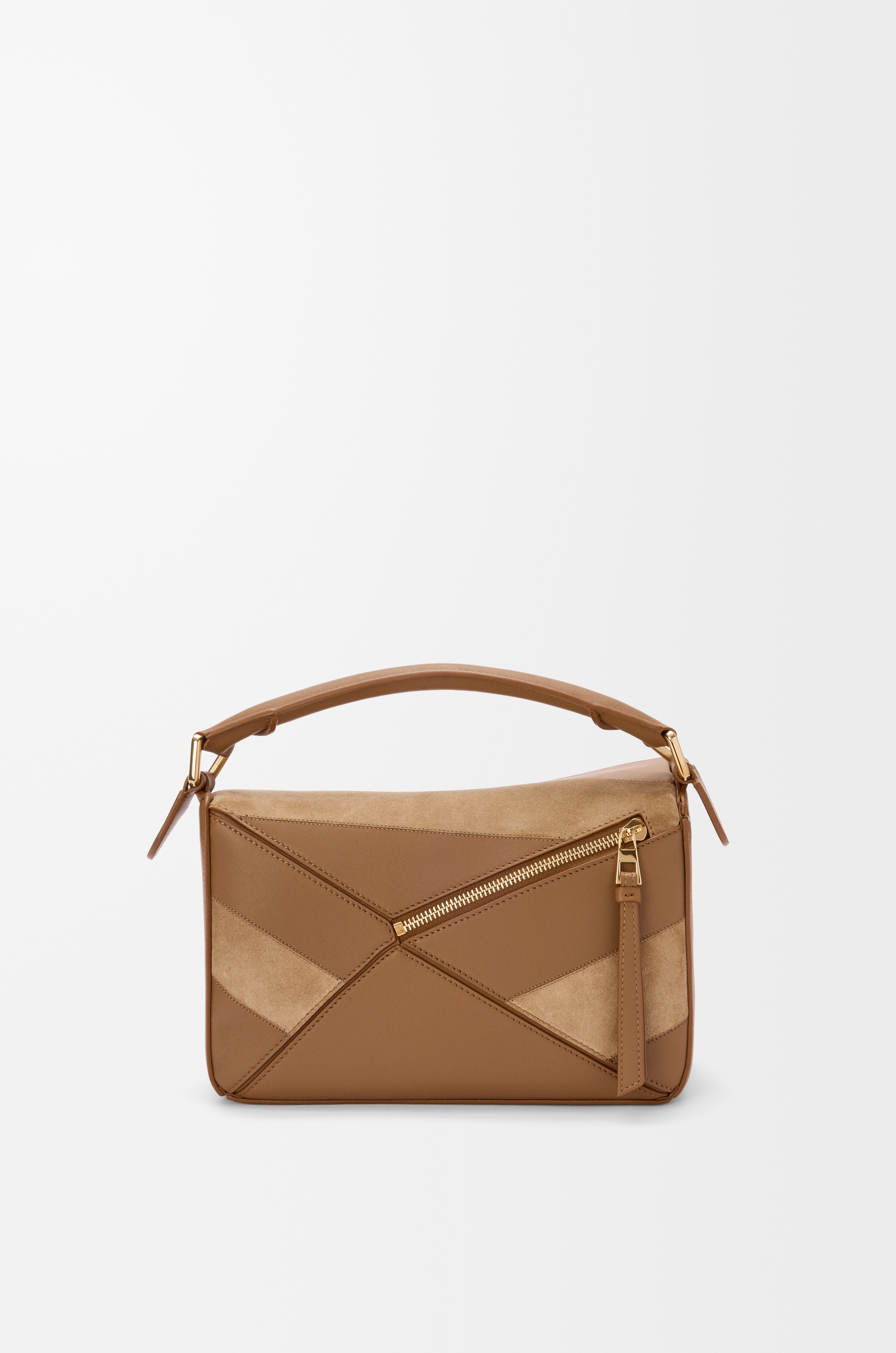 Small Puzzle bag in classic calfskin and suede - 6