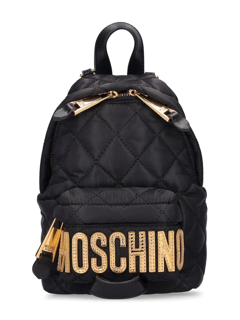 LOGO QUILTED MINI BACKPACK - 1
