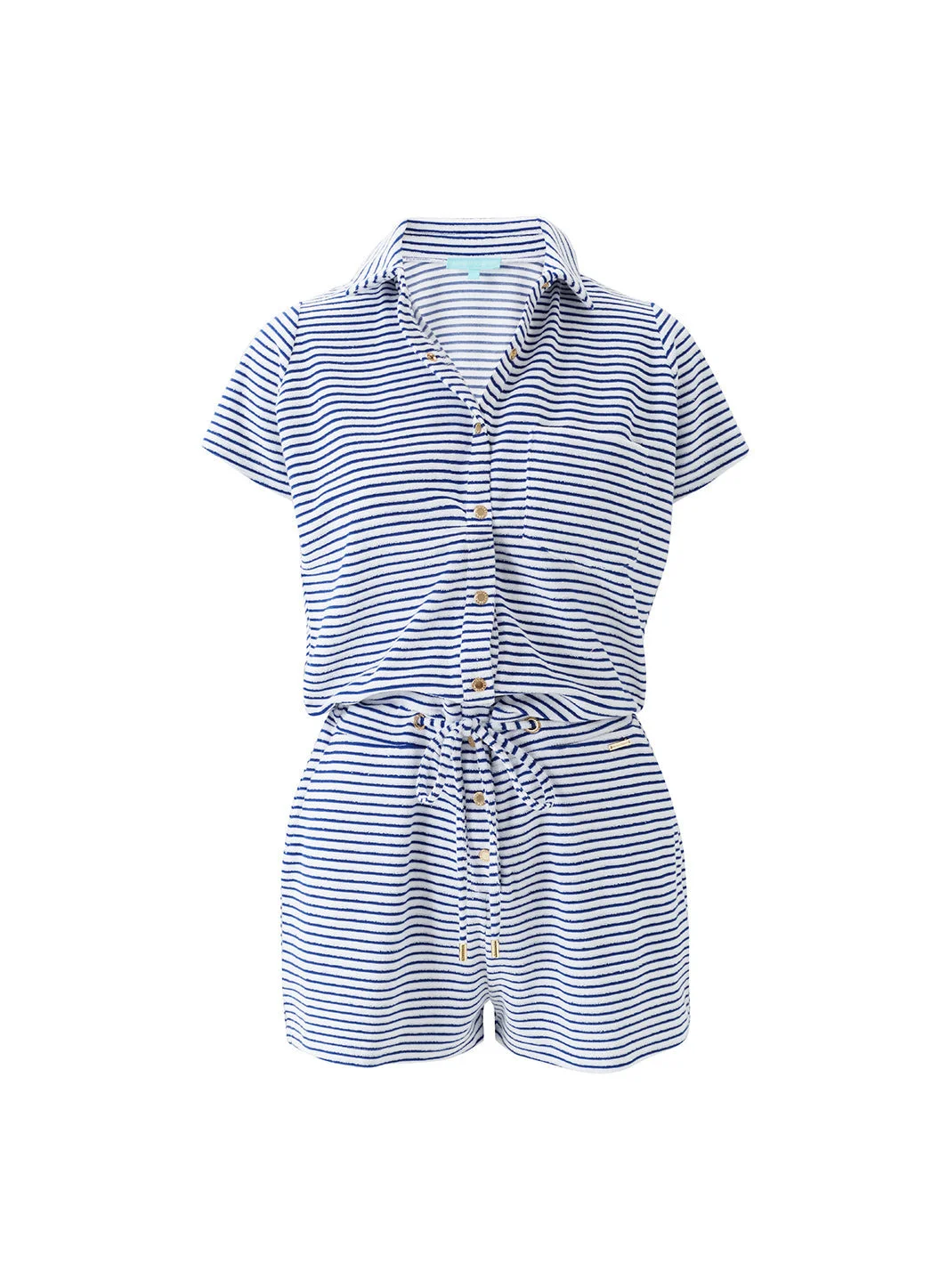 CHERYL NAVY STRIPE ROMPER - 1