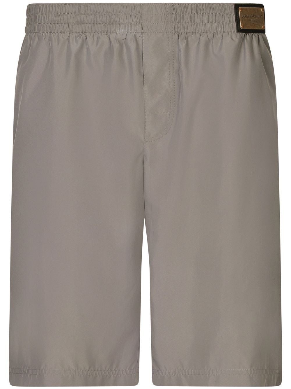 logo-patch detail swim shorts - 1