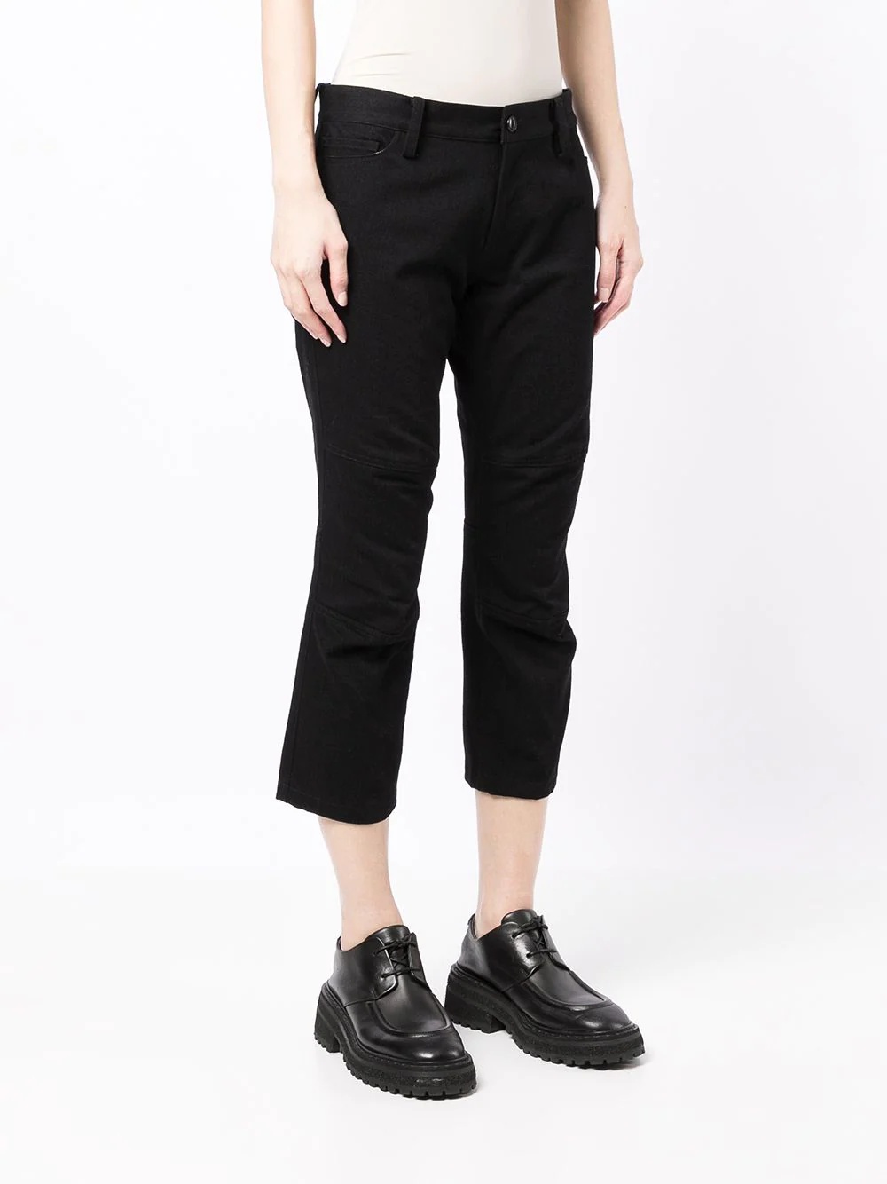 slim-fit cropped trousers - 4