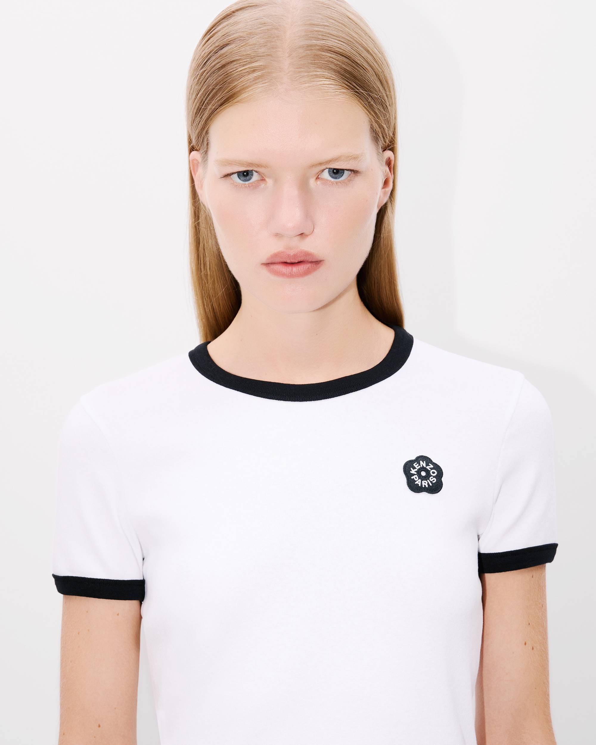 'Boke Flower 2.0' embroidered rib T-shirt - 6