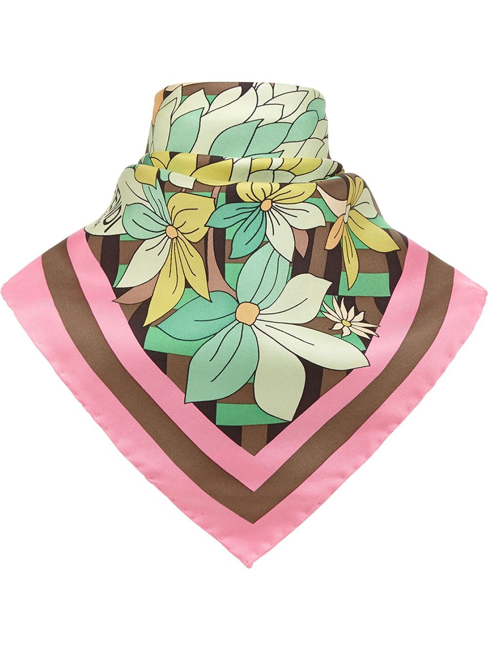 Flowers bandana scarf - 1