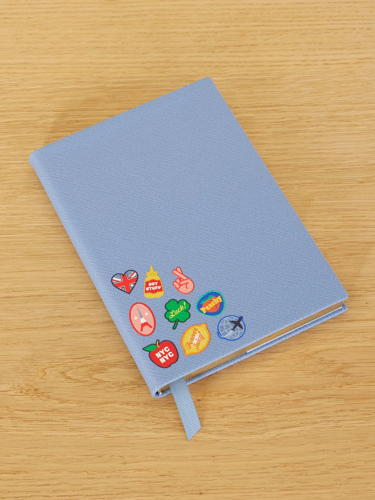 Soho Printed Textured-leather Notebook - 1