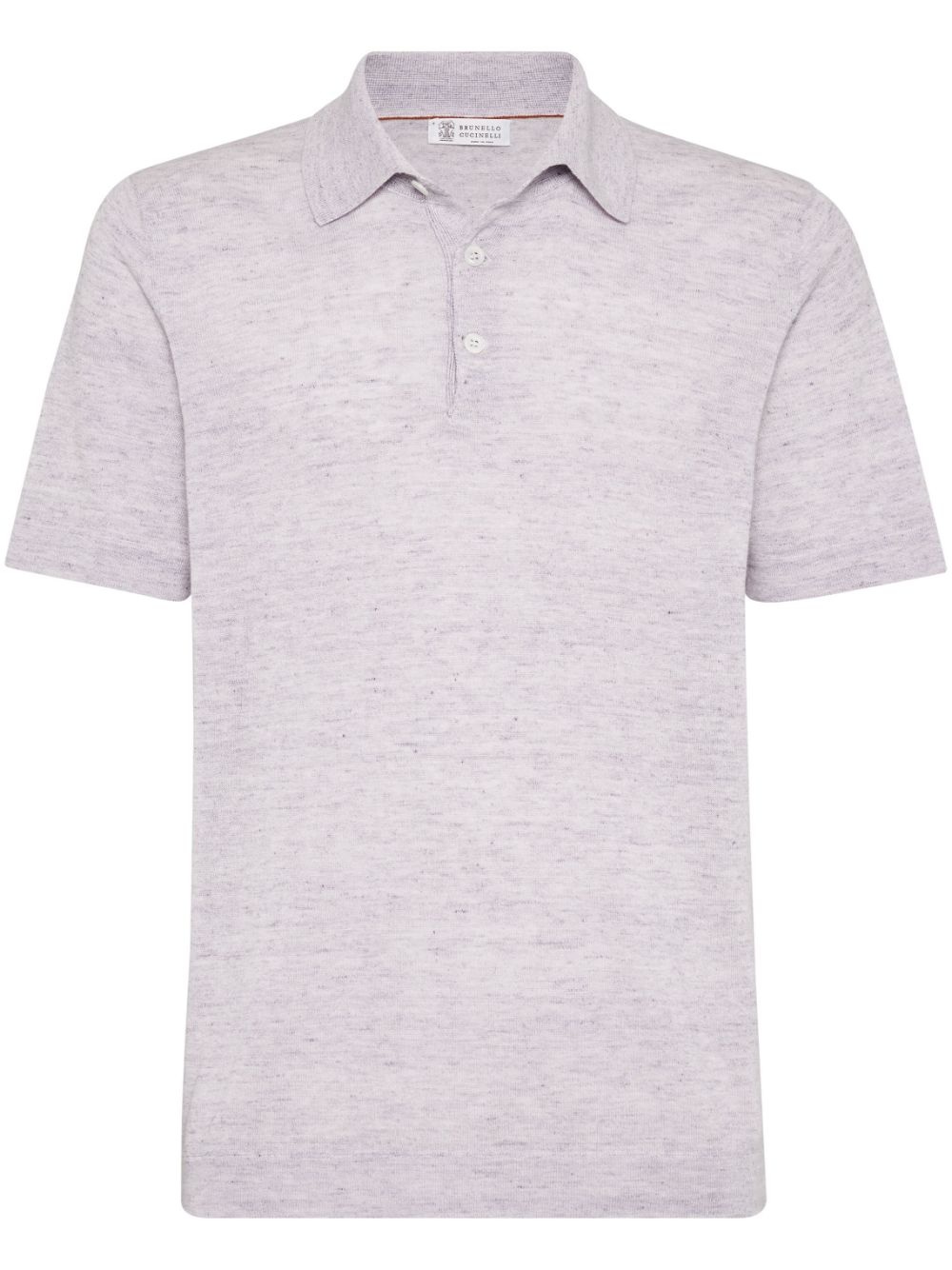 knitted polo shirt - 1