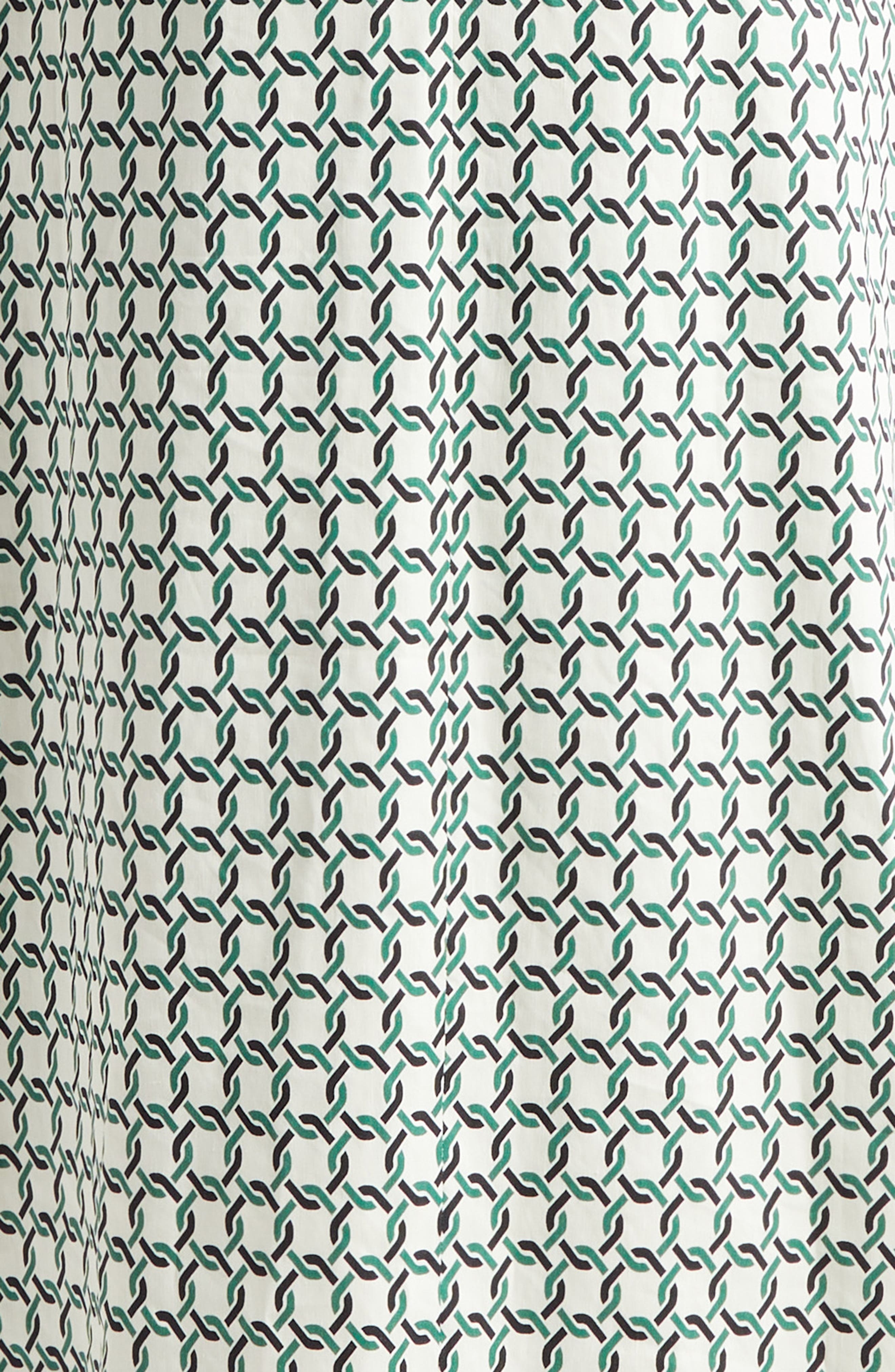 Veronica Beard Colleen Chain Print Cotton Blend Dress in Dove Multi at Nordstrom - 6