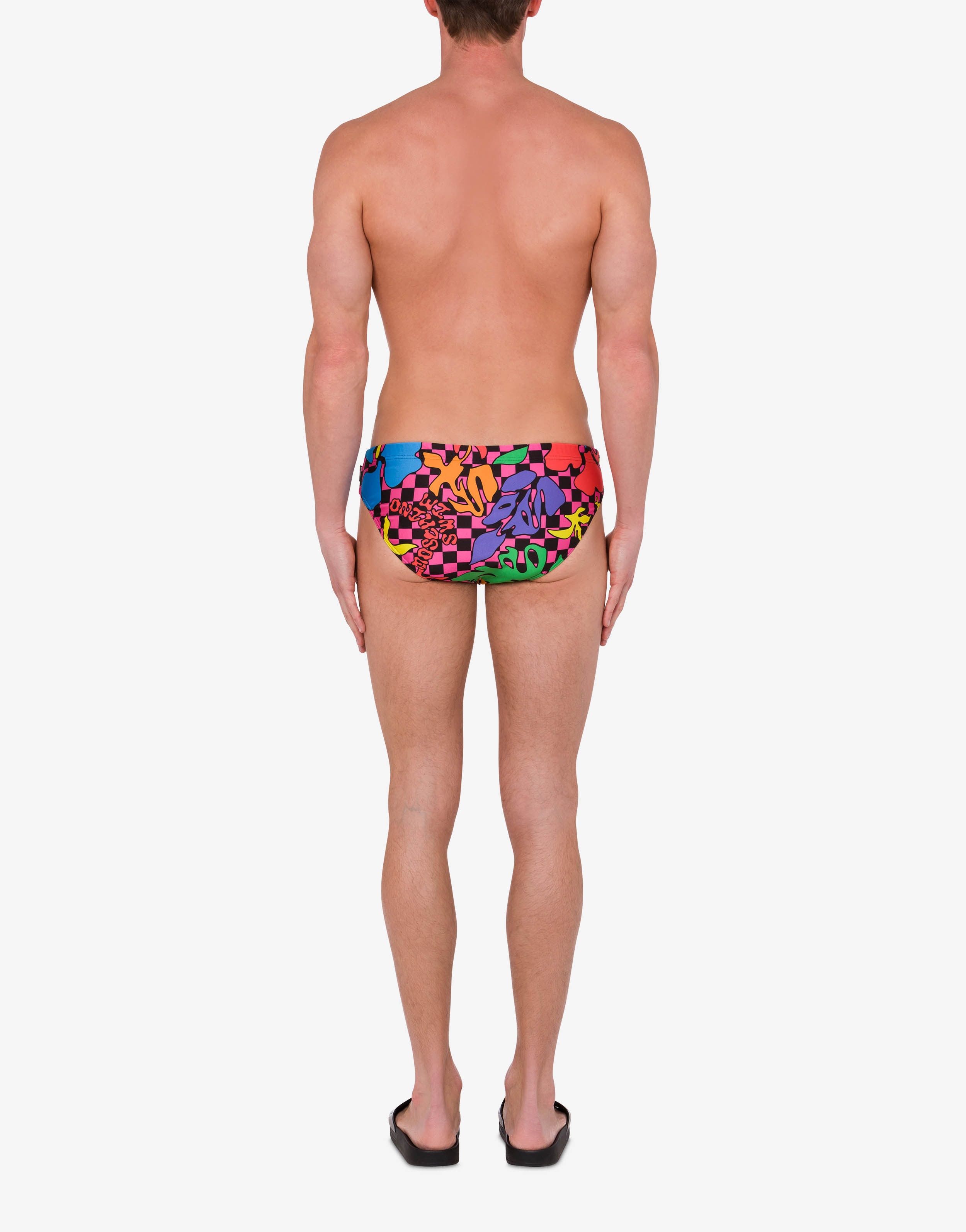 ALL-OVER FLOWER CHECK BIKINI BOTTOMS - 3