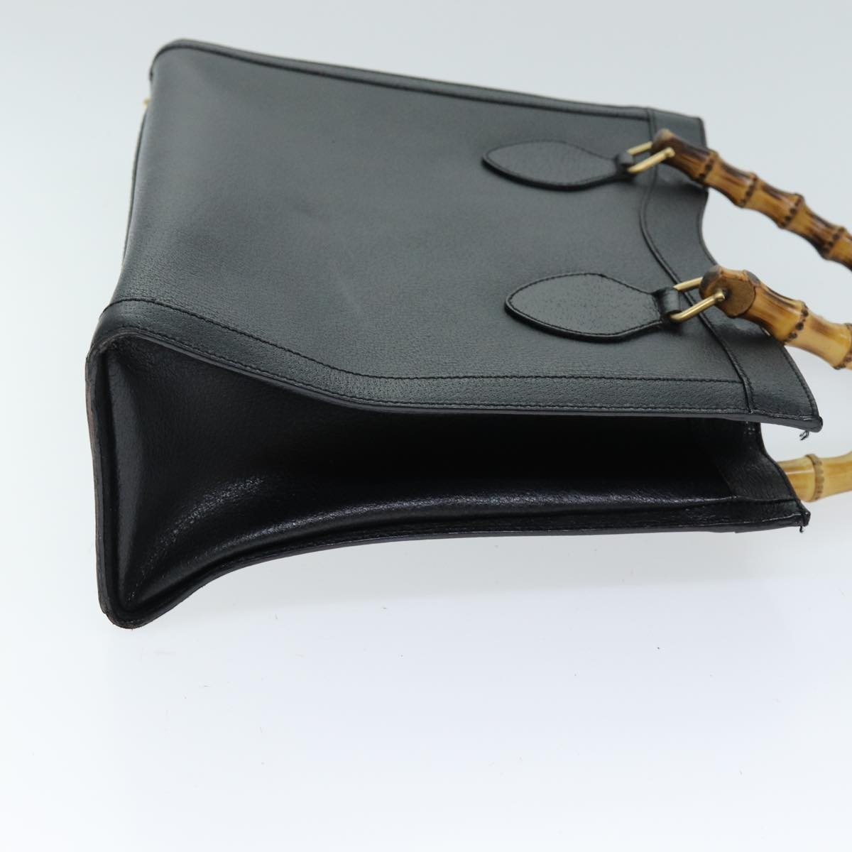 GUCCI Bamboo Hand Bag Leather Black 002 1095 002 1095 - 3