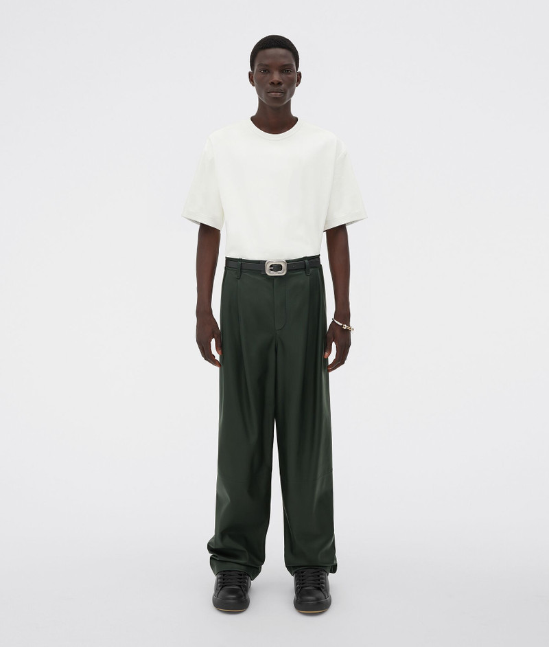 leather wide leg trousers 1