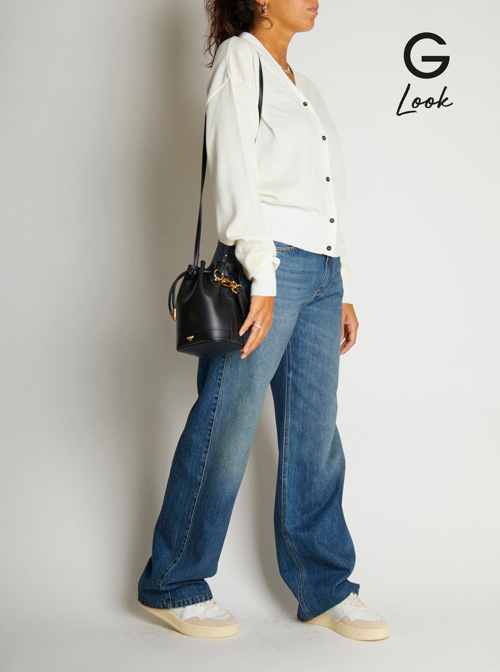 Fendi Women 'Mon Tresor Mini' Black Handbag With Removable Shoulder Strap And Logo Lettering In Leat - 7