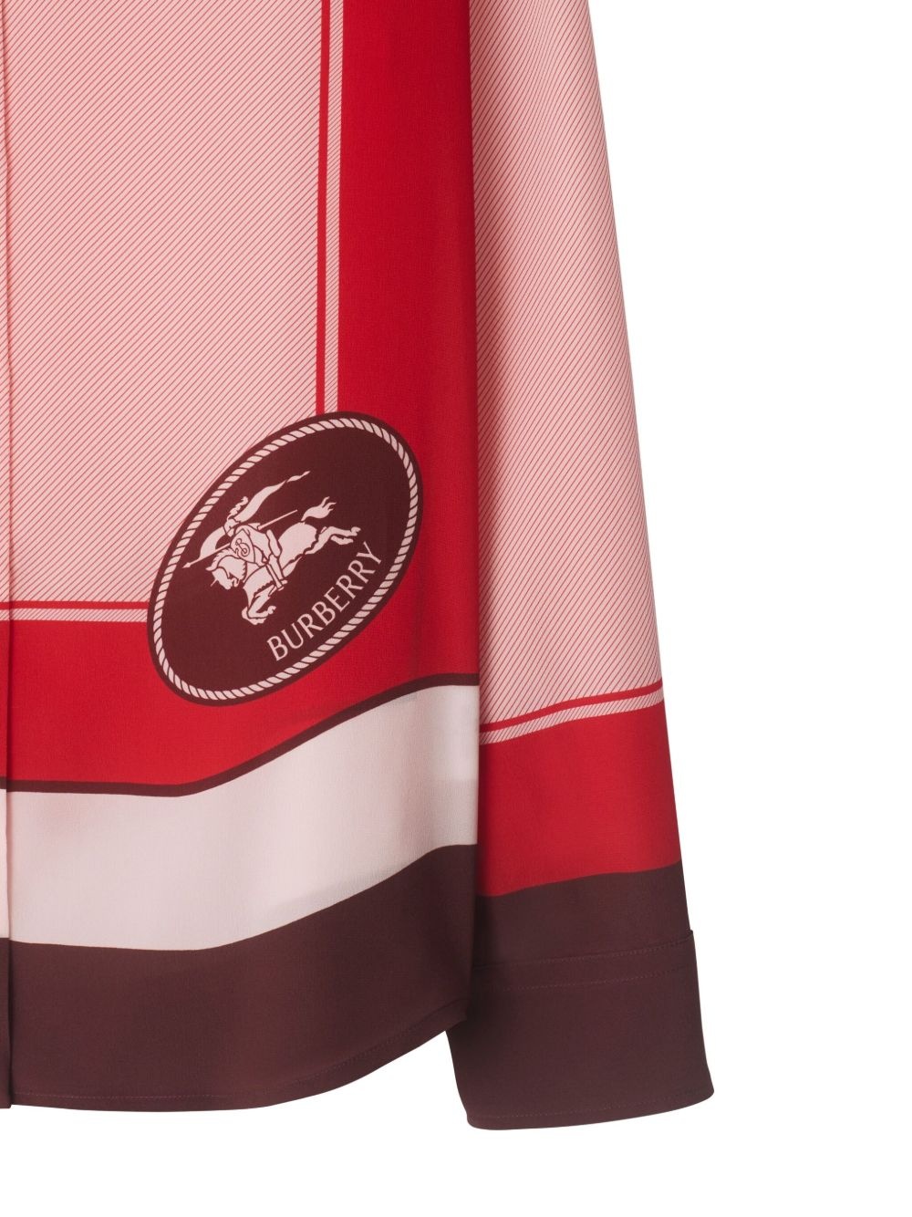 EDK stamp-box silk shirt - 2