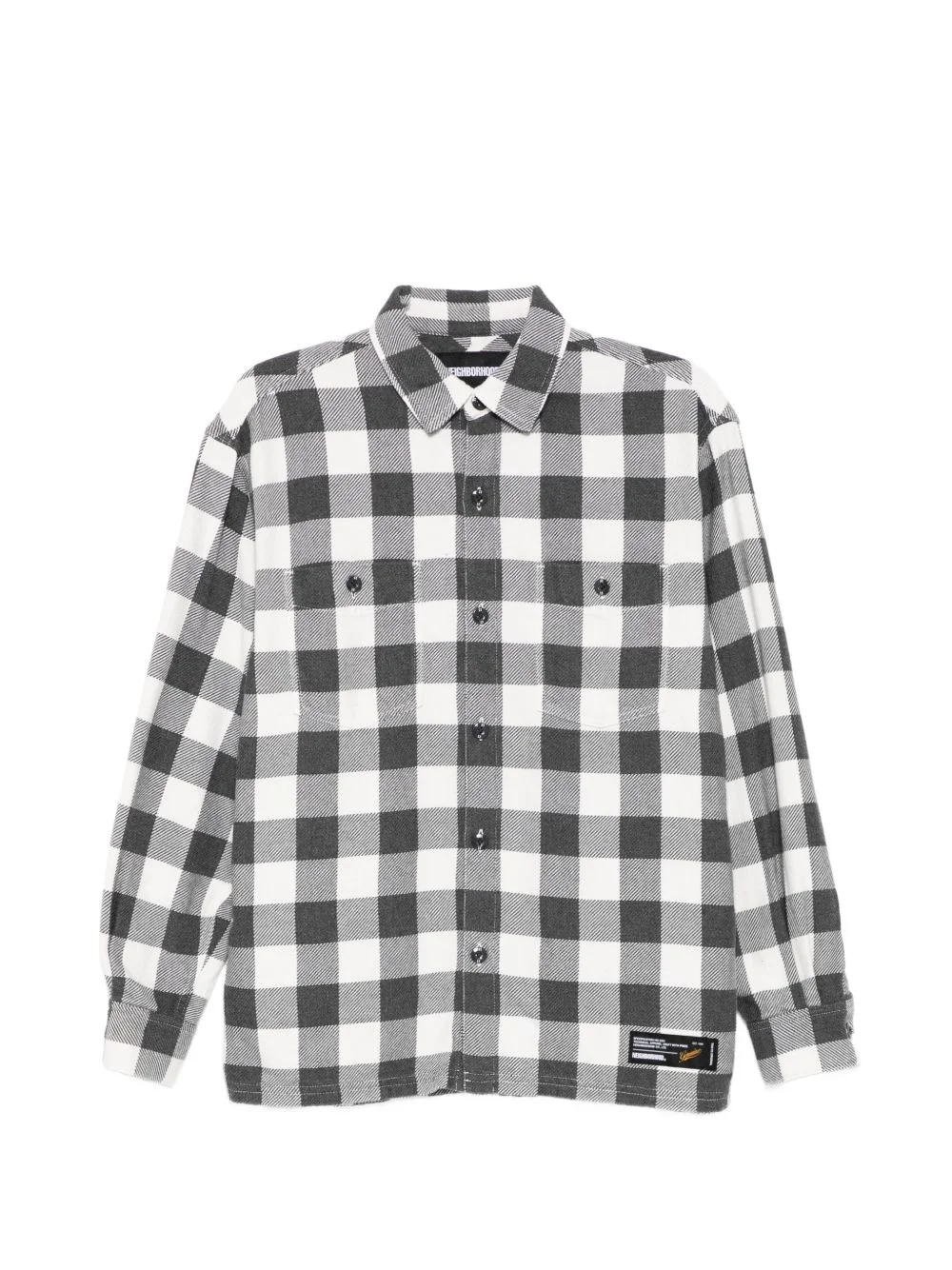 garment dyed check shirt - 1