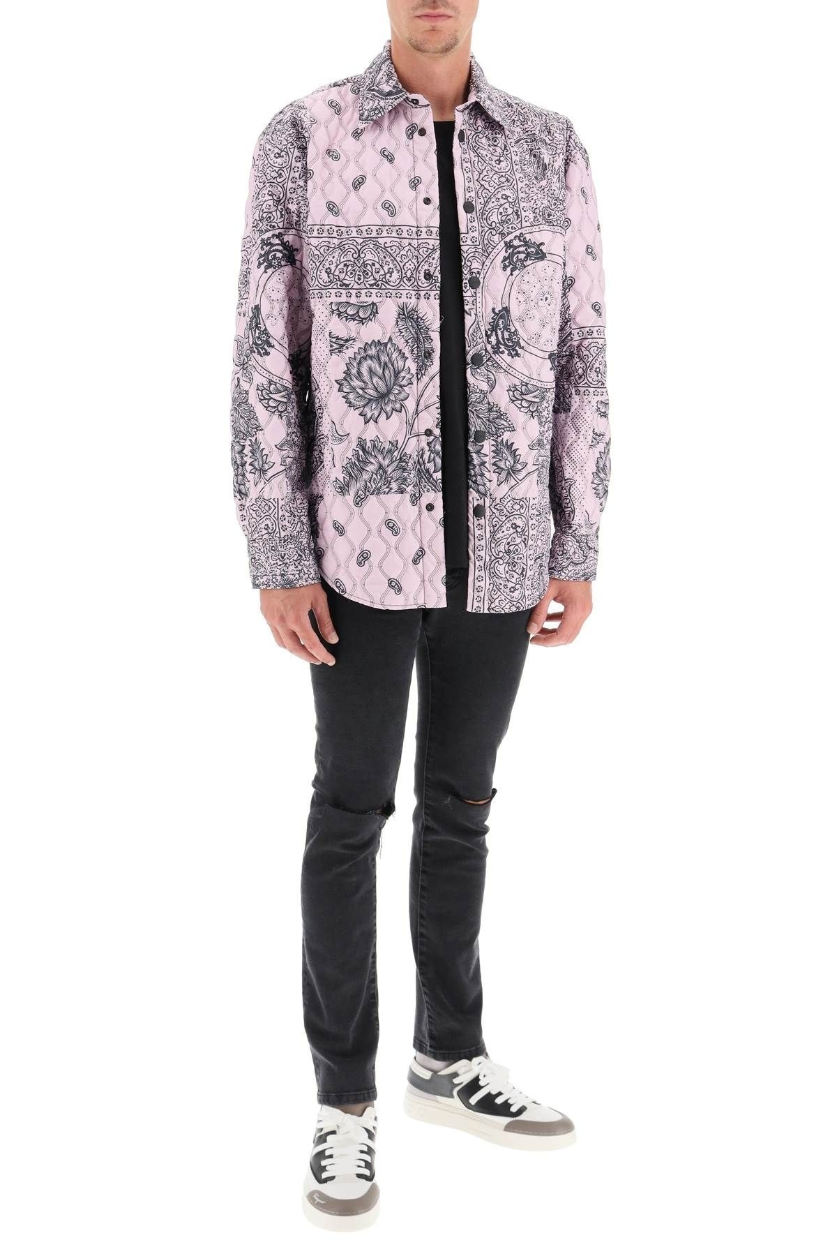 PADDED PAISLEY OVER SHIRT - 2