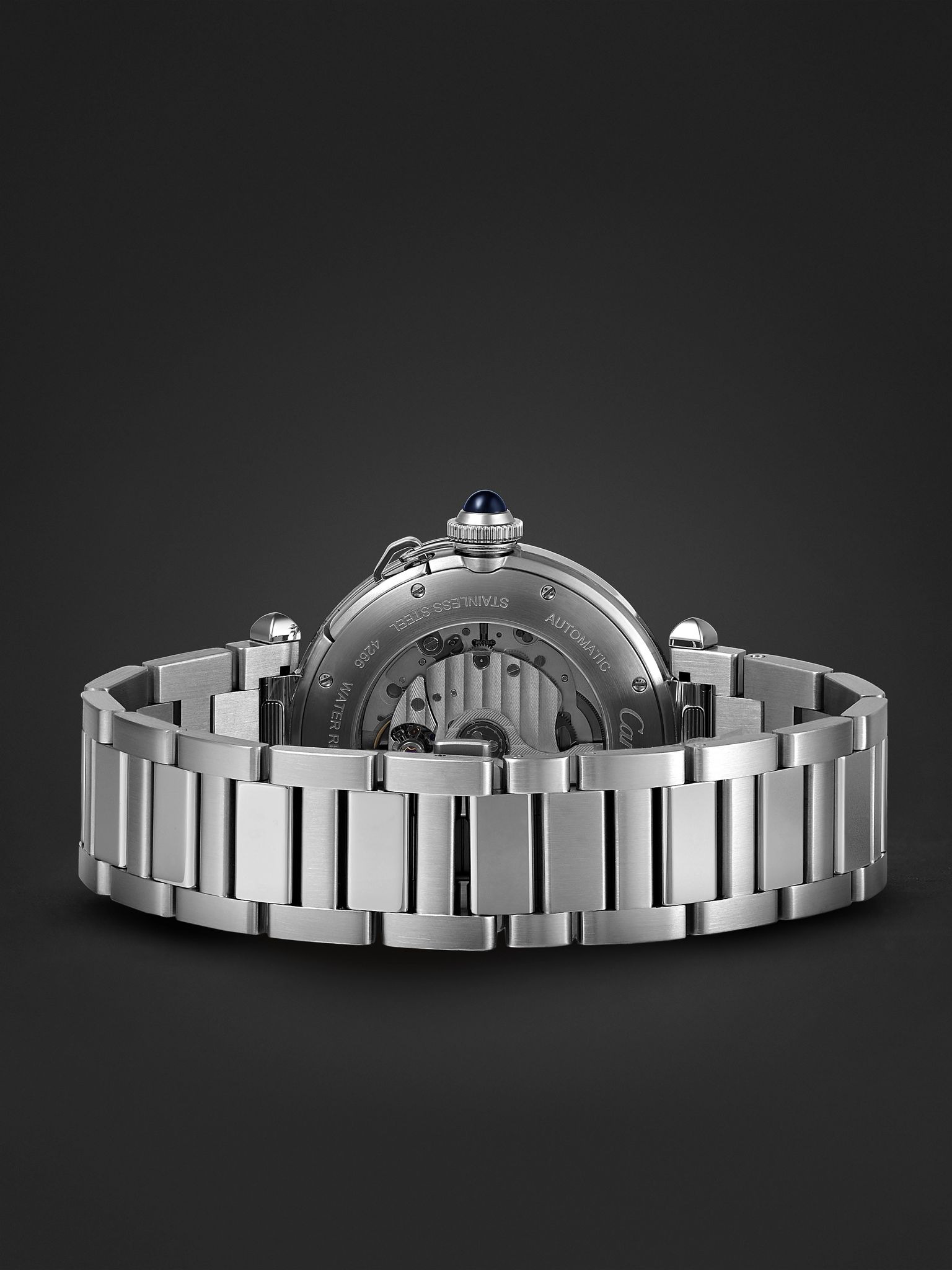 Pasha de Cartier Automatic 41mm Stainless Steel and Leather Watch, Ref. No. CRWSPA0038 Navy - 7