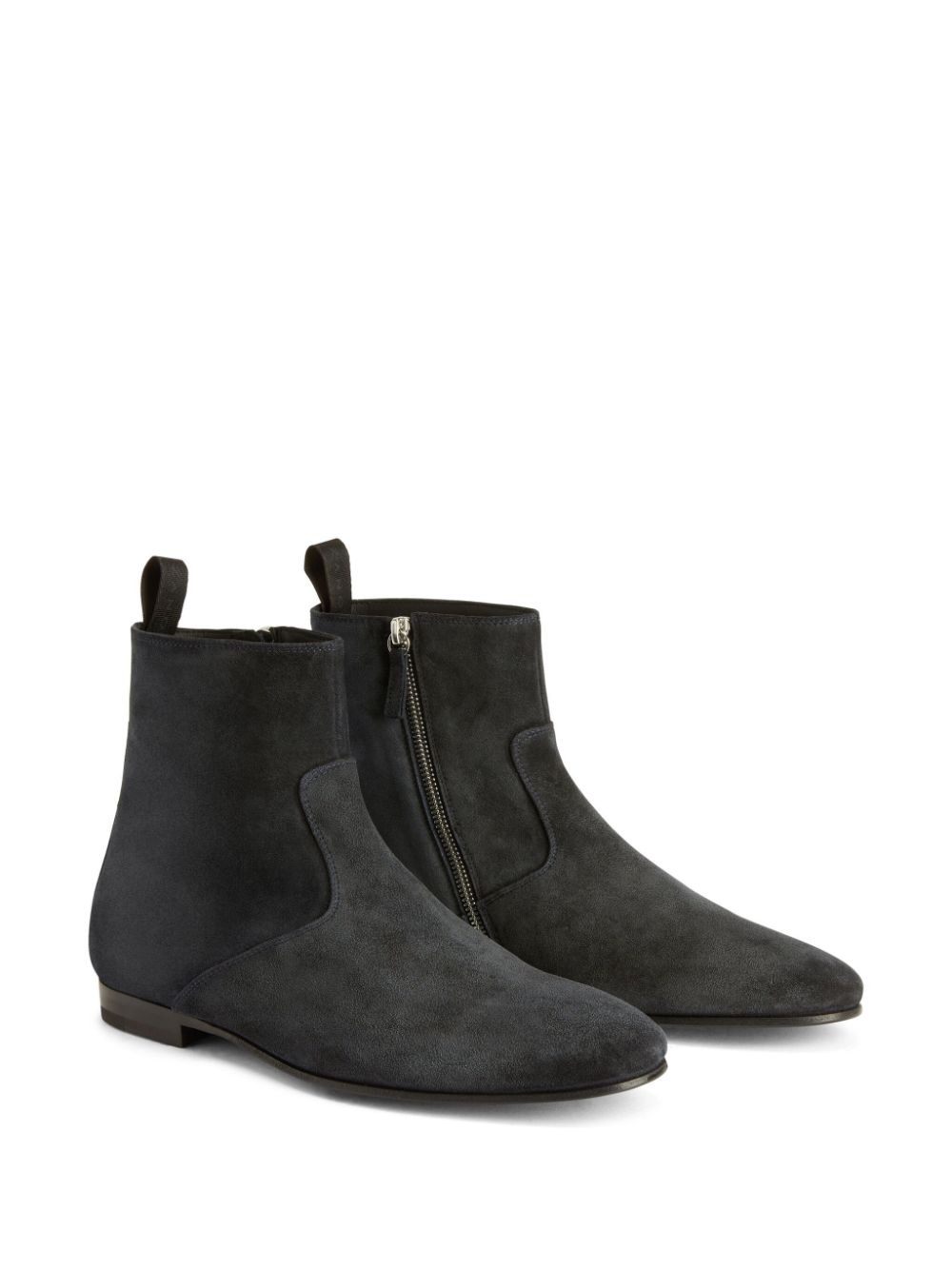 Ron panelled suede ankle boots - 2