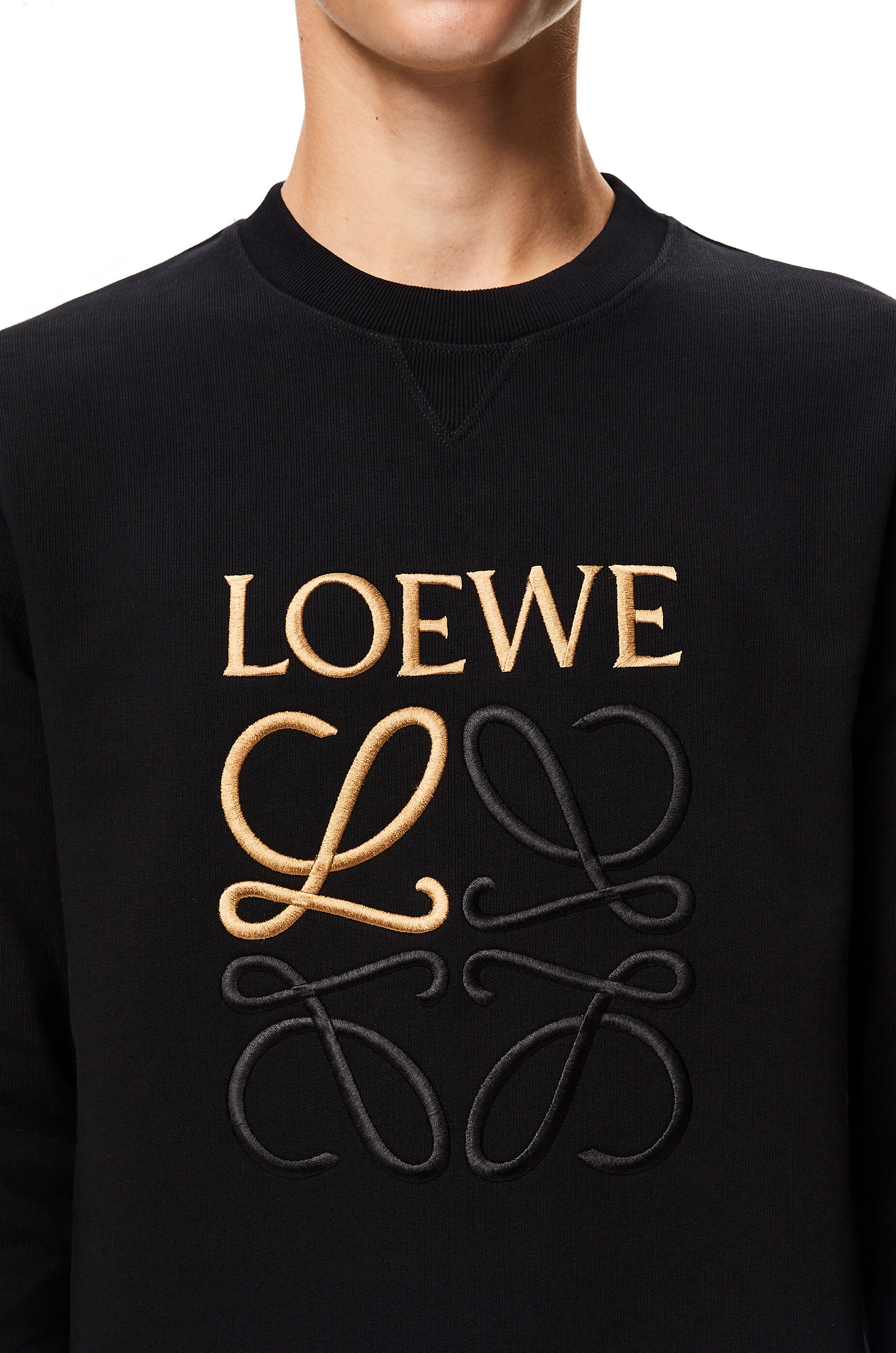 LOEWE Anagram embroidered sweatshirt in cotton - 5