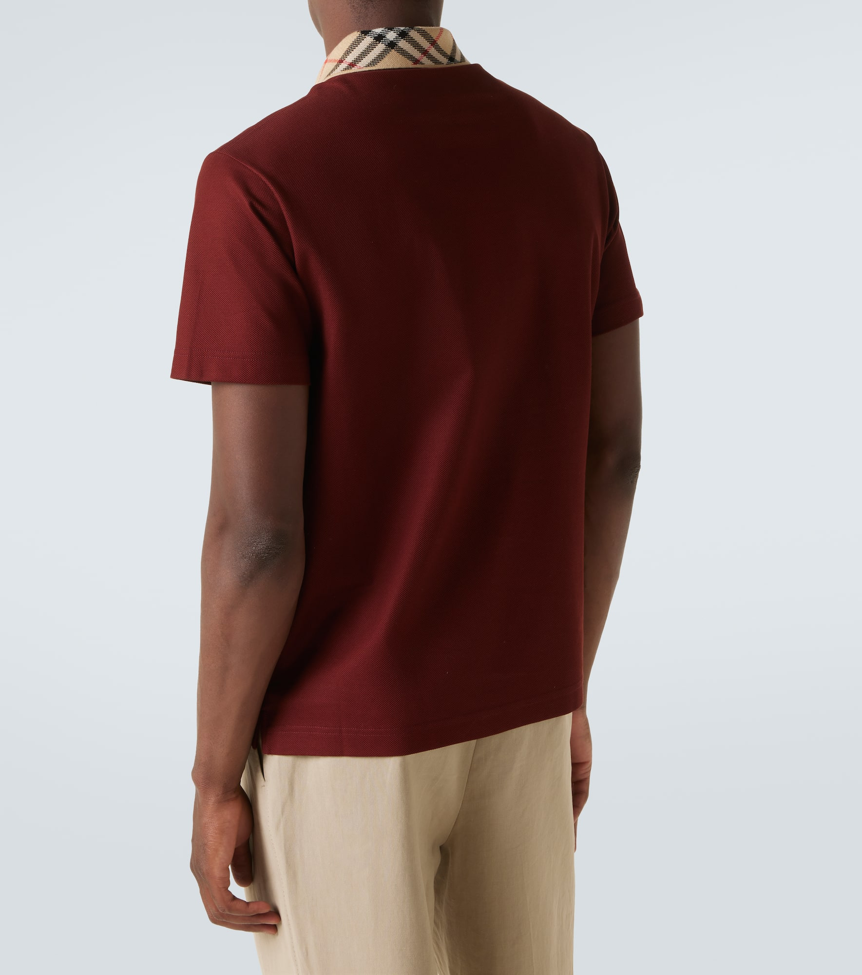 Burberry Check cotton piqué polo shirt - 4
