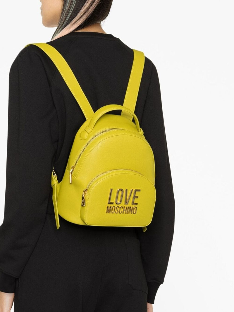 logo-plaque zip backpack 3