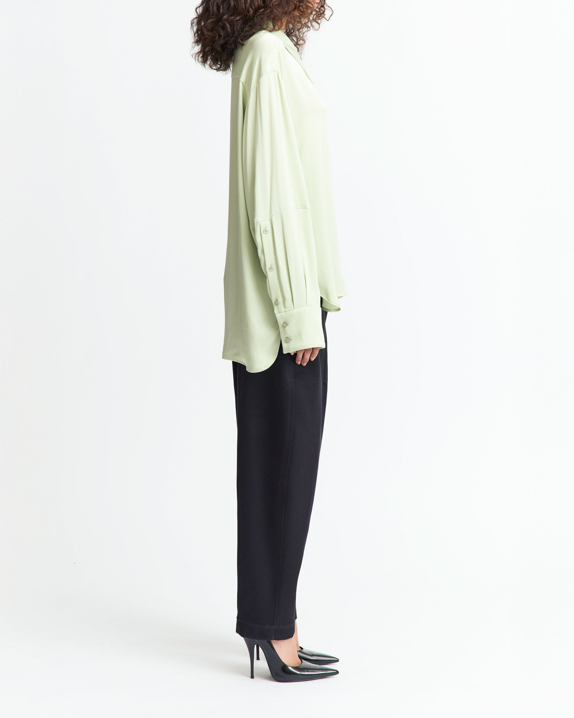 ELDA TOP IN SATIN BACK CREPE - 3