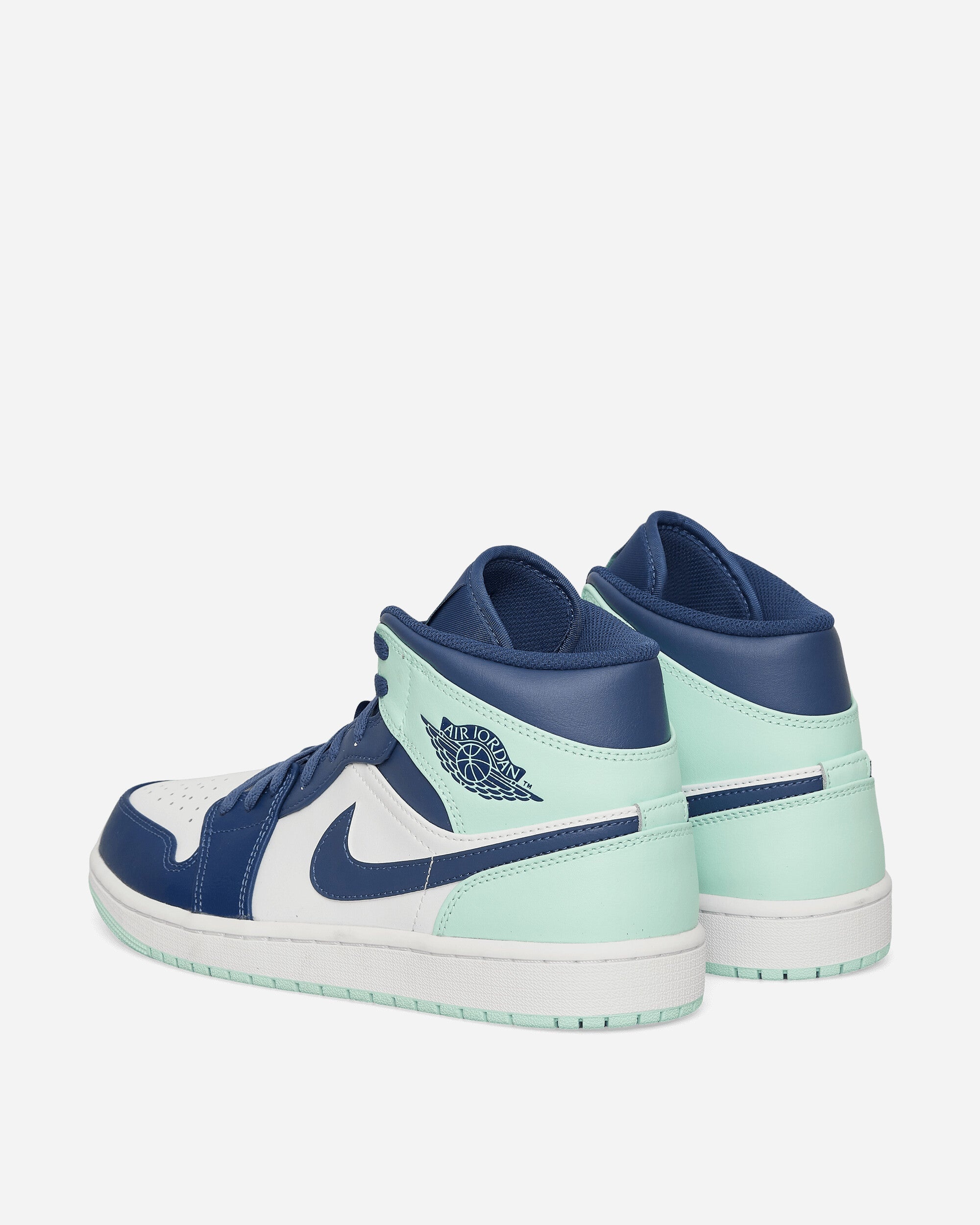 Air Jordan 1 Mid Sneakers Mystic Navy / Mint - 4