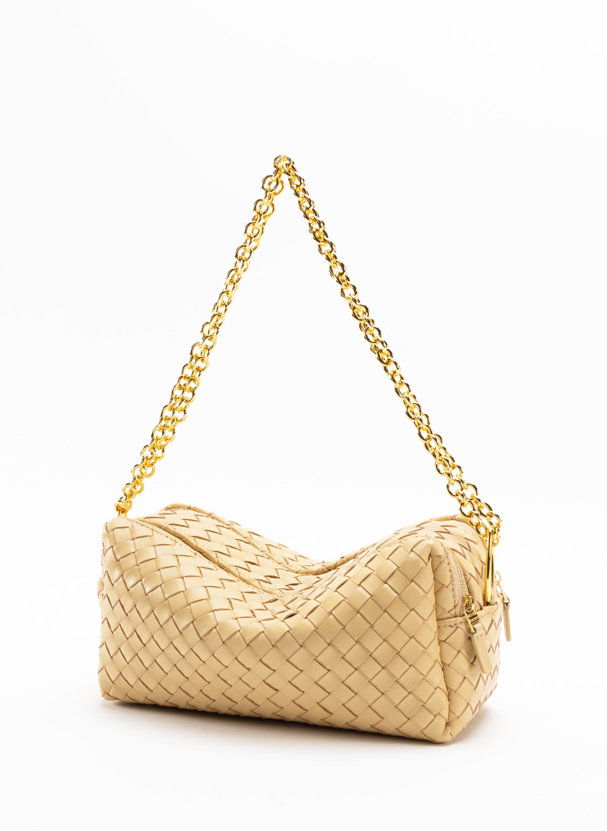 Trousse Chain Woven Leather Butter - 2