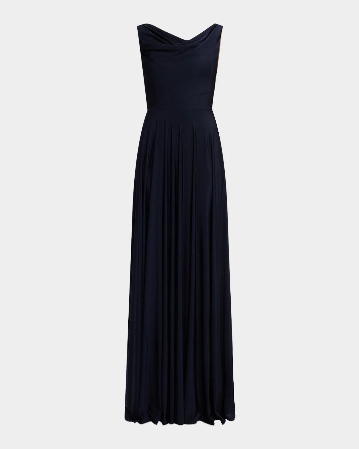 Jacqueline Cowl-Neck Jersey Gown - 1