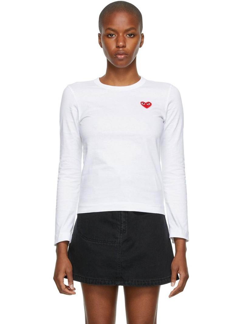 Heart Patch Long Sleeve T-Shirt - 1