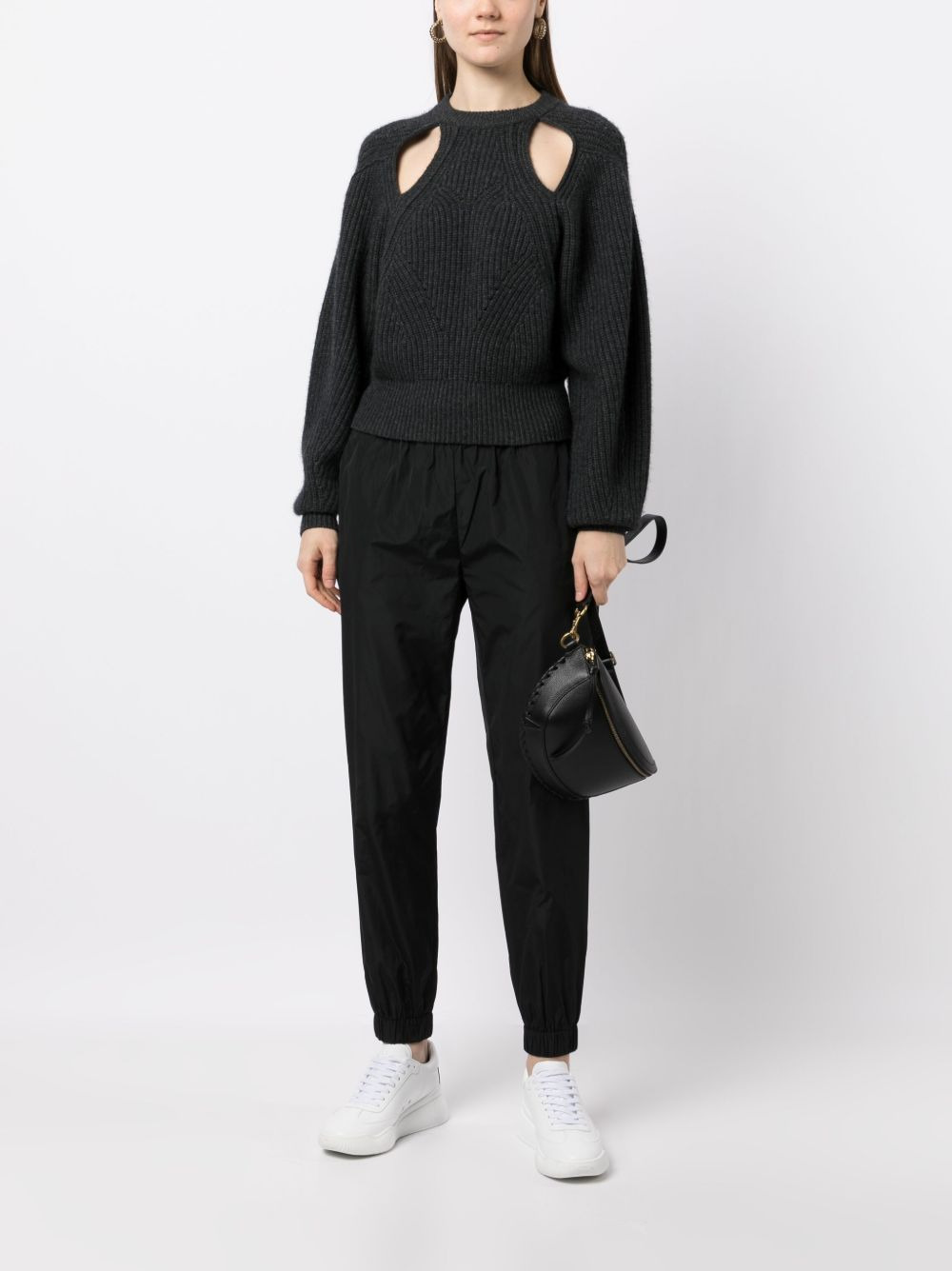 elasticated-waistband track pants - 2