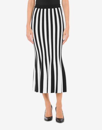 Moschino ARCHIVE STRIPES STRETCH VISCOSE SKIRT outlook