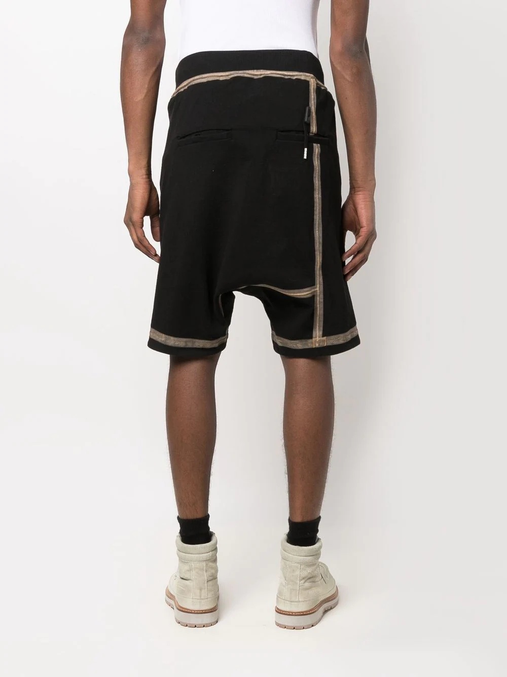 contrast-trim panelled track shorts - 4