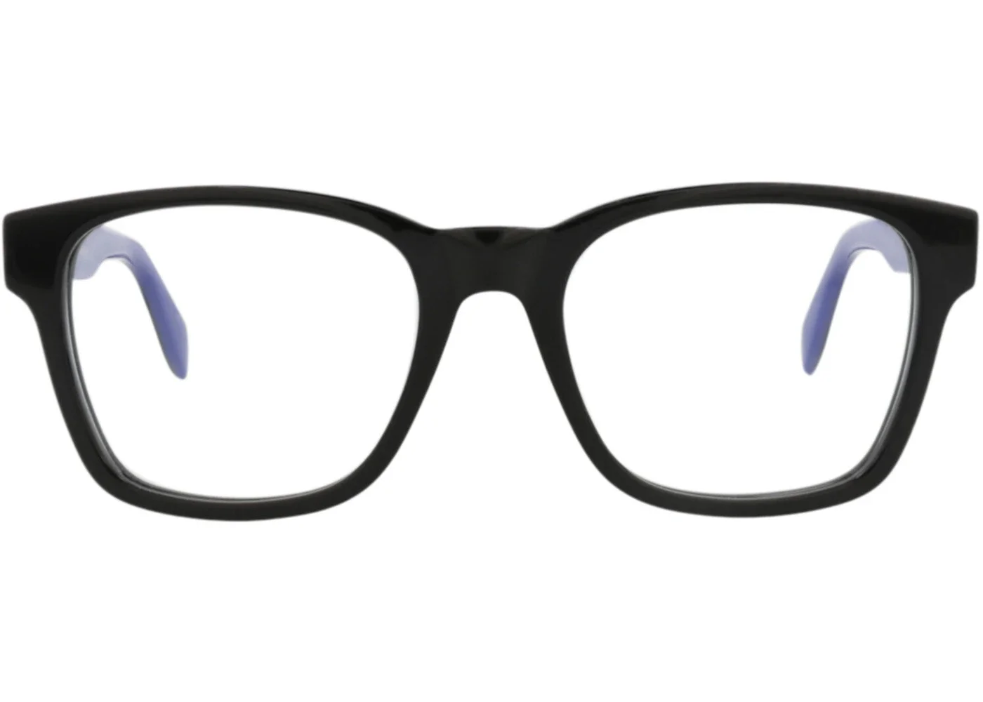 Alexander McQueen Square-Frame Acetate Optical Frames Black Black Transparent (AM0356O-30012338-004) - 1