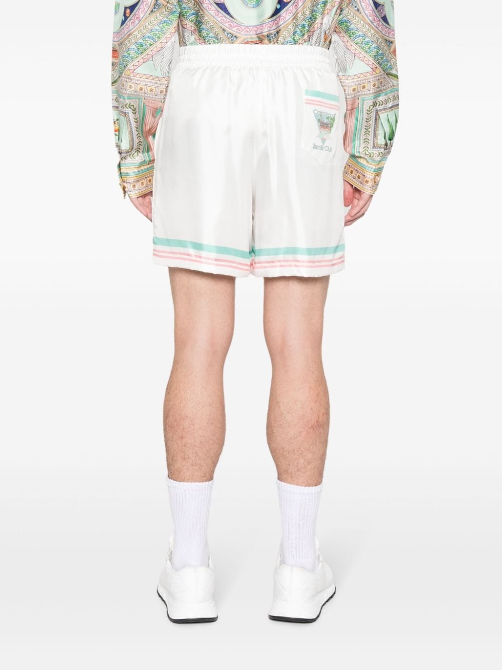 Tennis Club Icon silk track shorts - 4