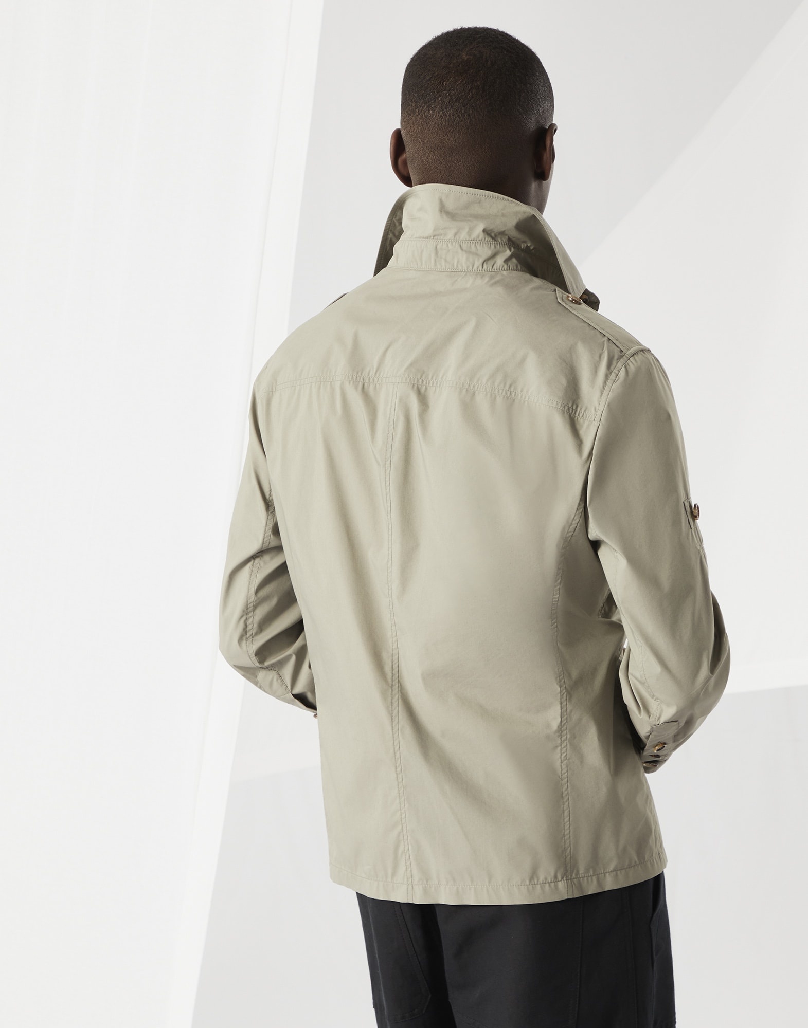 Lightweight water-resistant techno cotton unlined safari jacket - 2