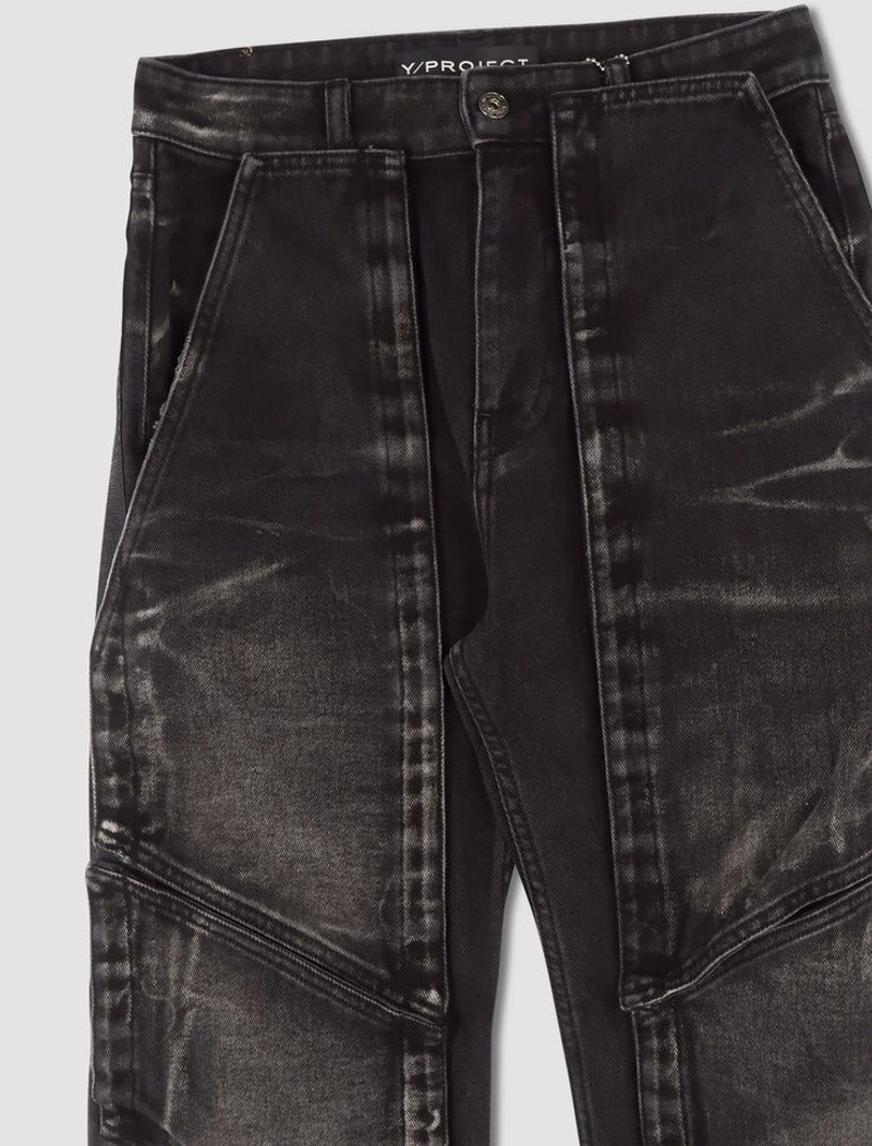 Y/Project Jeans velcro multi panel outlook