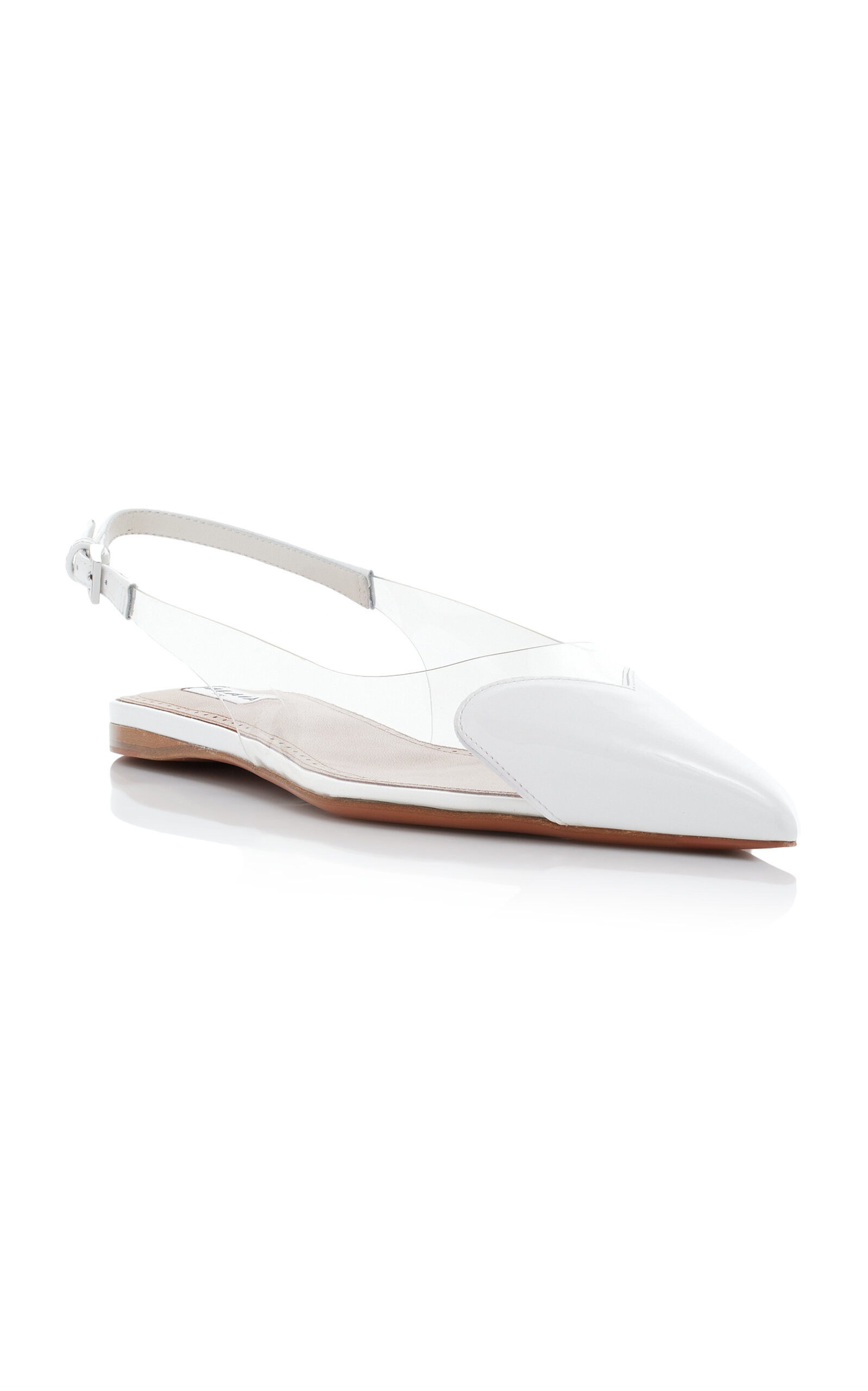 Le Coeur PVC Slingback Flats white - 4