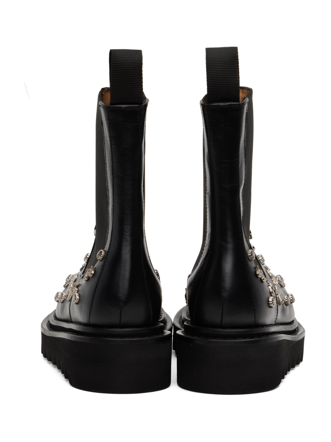 Black Embellished Boots - 2