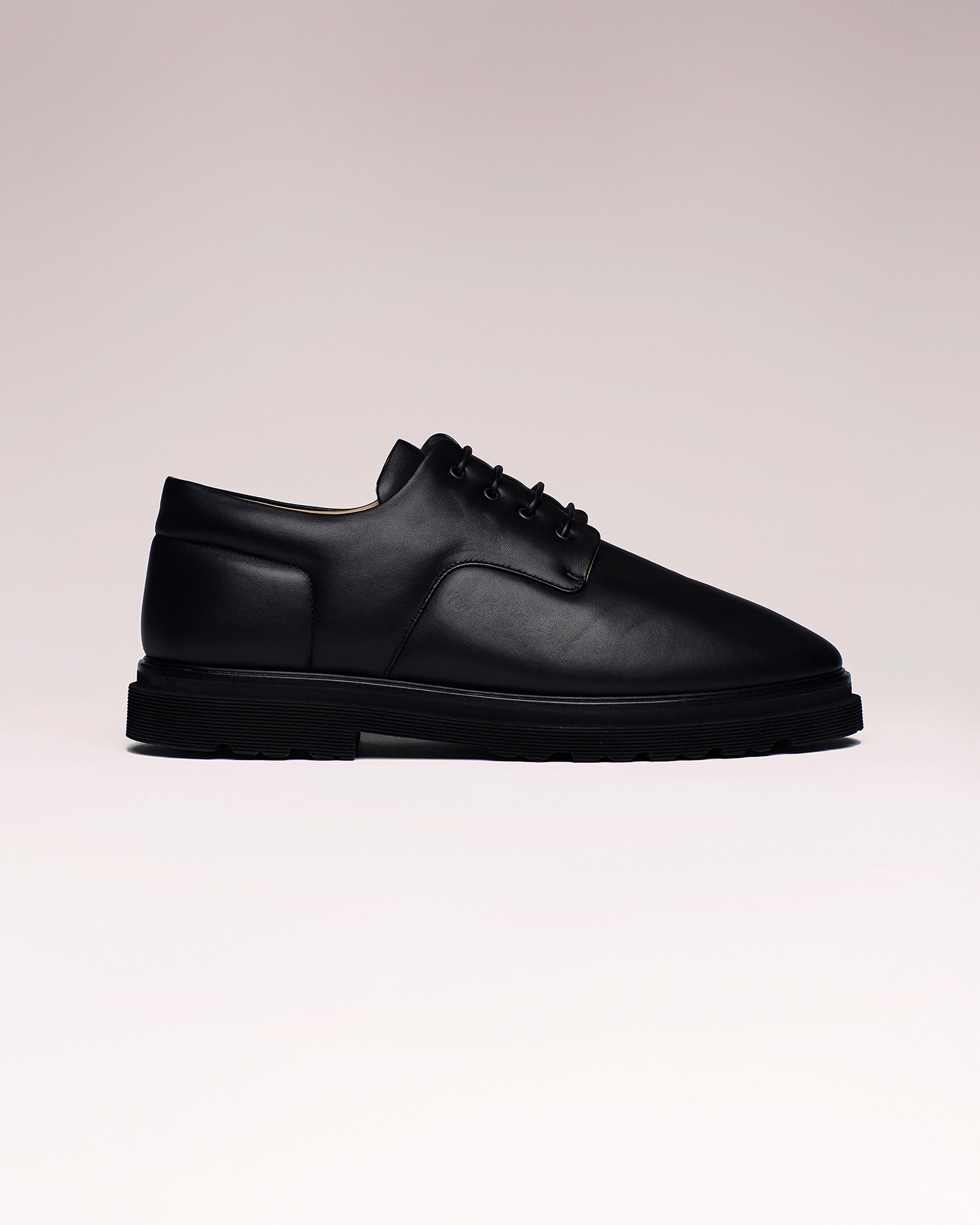 SKILI - Black leather shoes - Black - 3