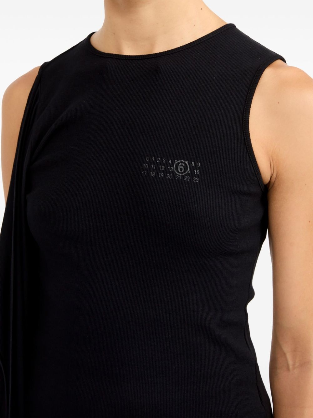 numbers-motif tank top - 7