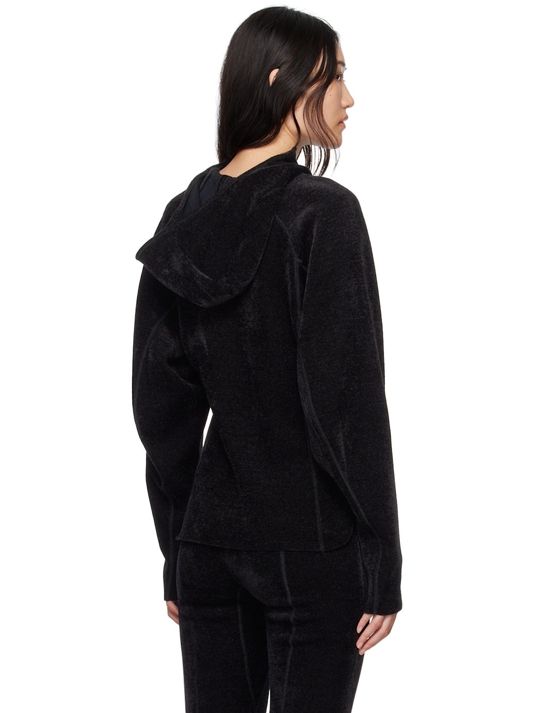 Black Raglan Hoodie - 3